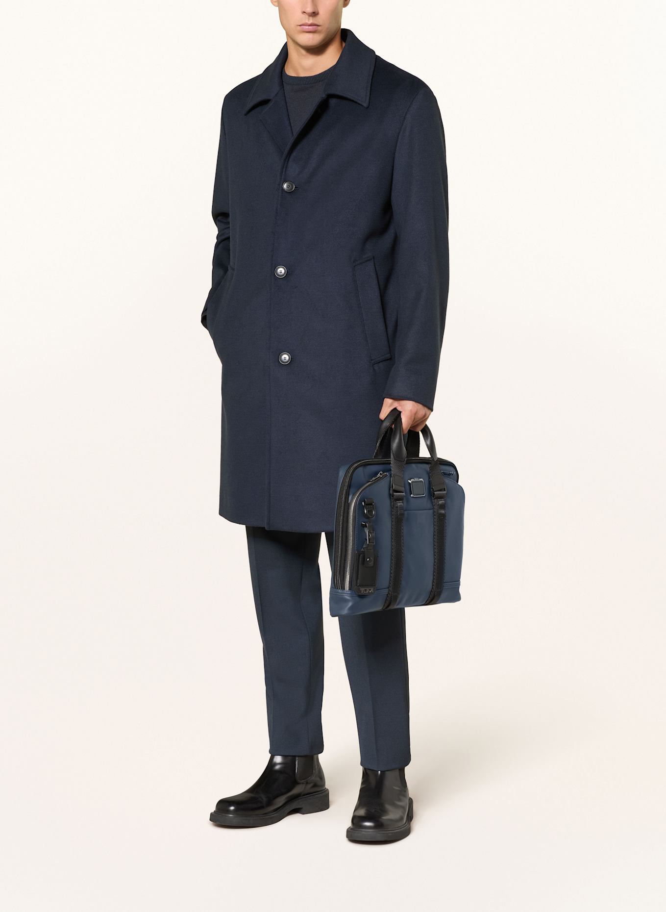 TUMI Torba na laptop ALPHA BRAVO ACADEMY BRIEF: NAVY COATED CANVAS