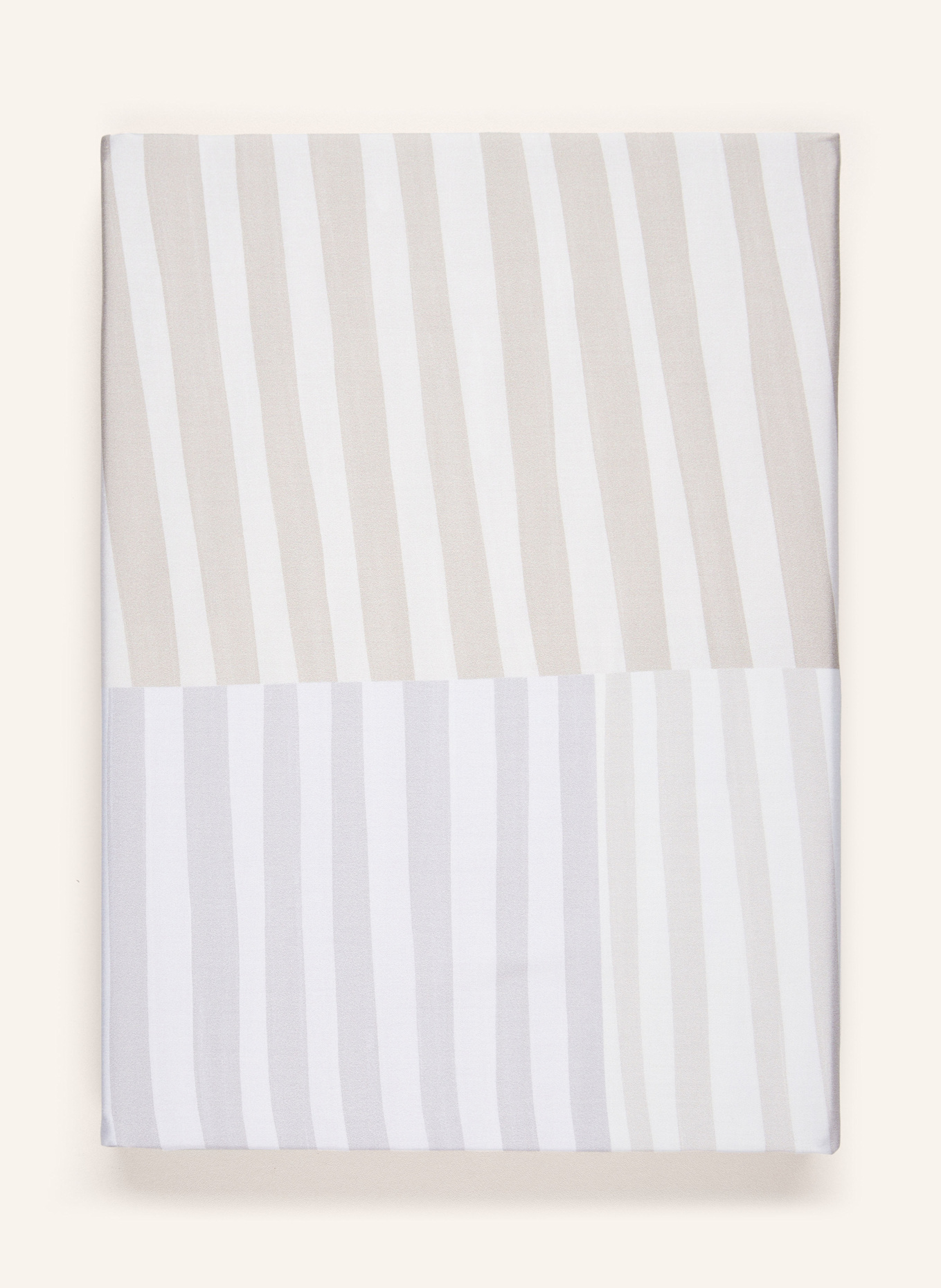 SCHLOSSBERG Bettbezug MELVIN: BEIGE / CREME / GRAU