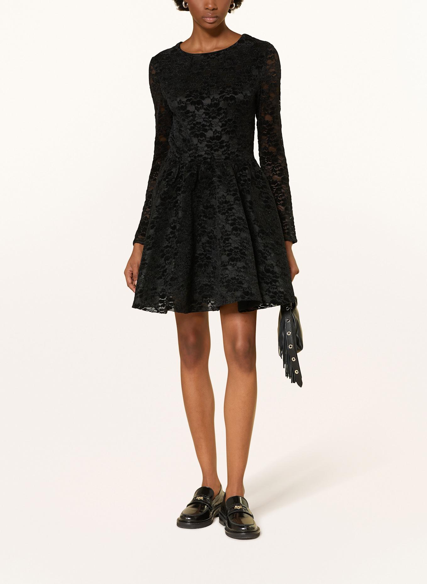 maje Spitzenkleid: SCHWARZ