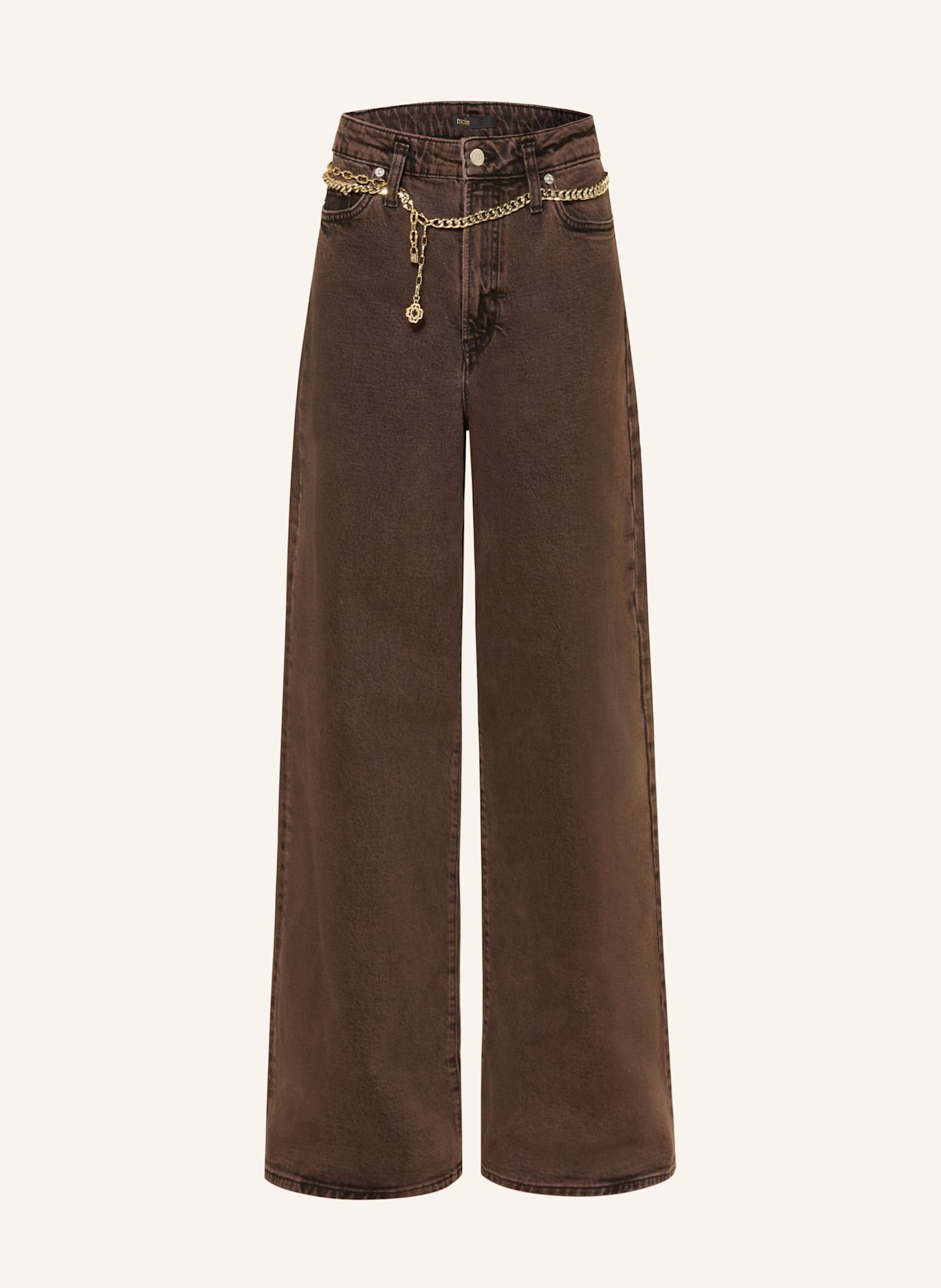 maje Wide Leg Jeans: G005 BROWN