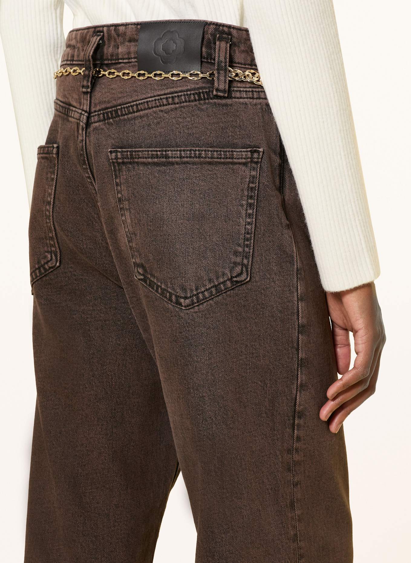 maje Wide Leg Jeans: G005 BROWN
