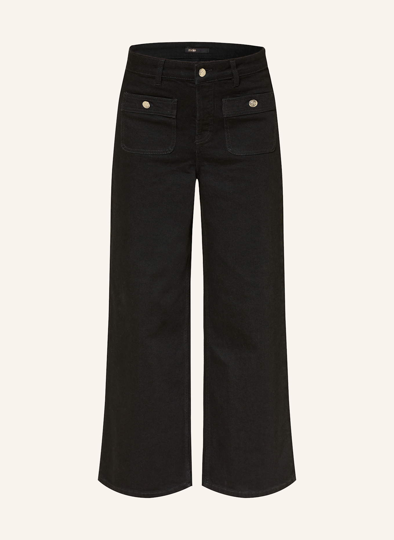 maje Straight Leg Jeans: 2517 BLACK
