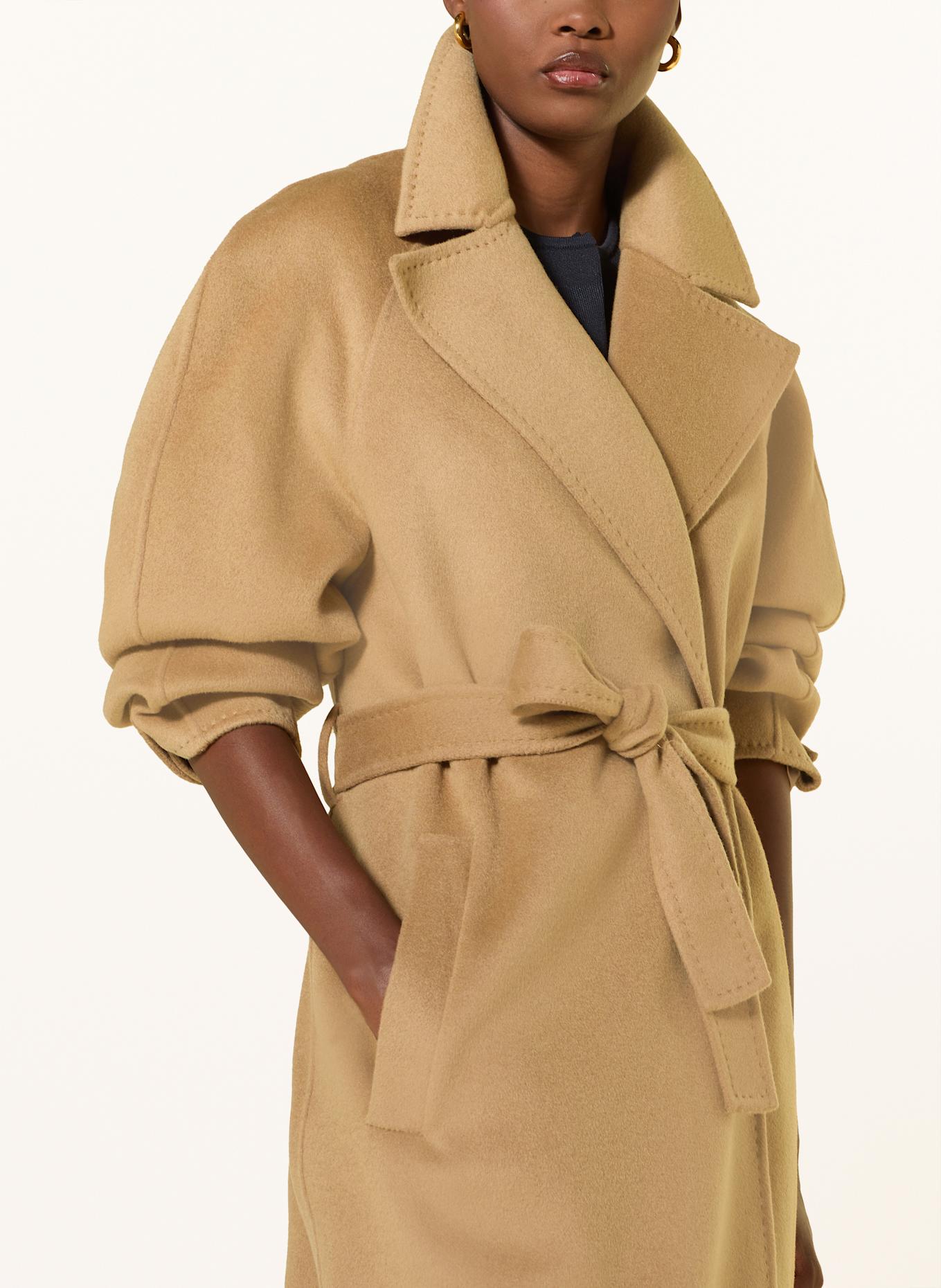 maje Wollmantel: CAMEL