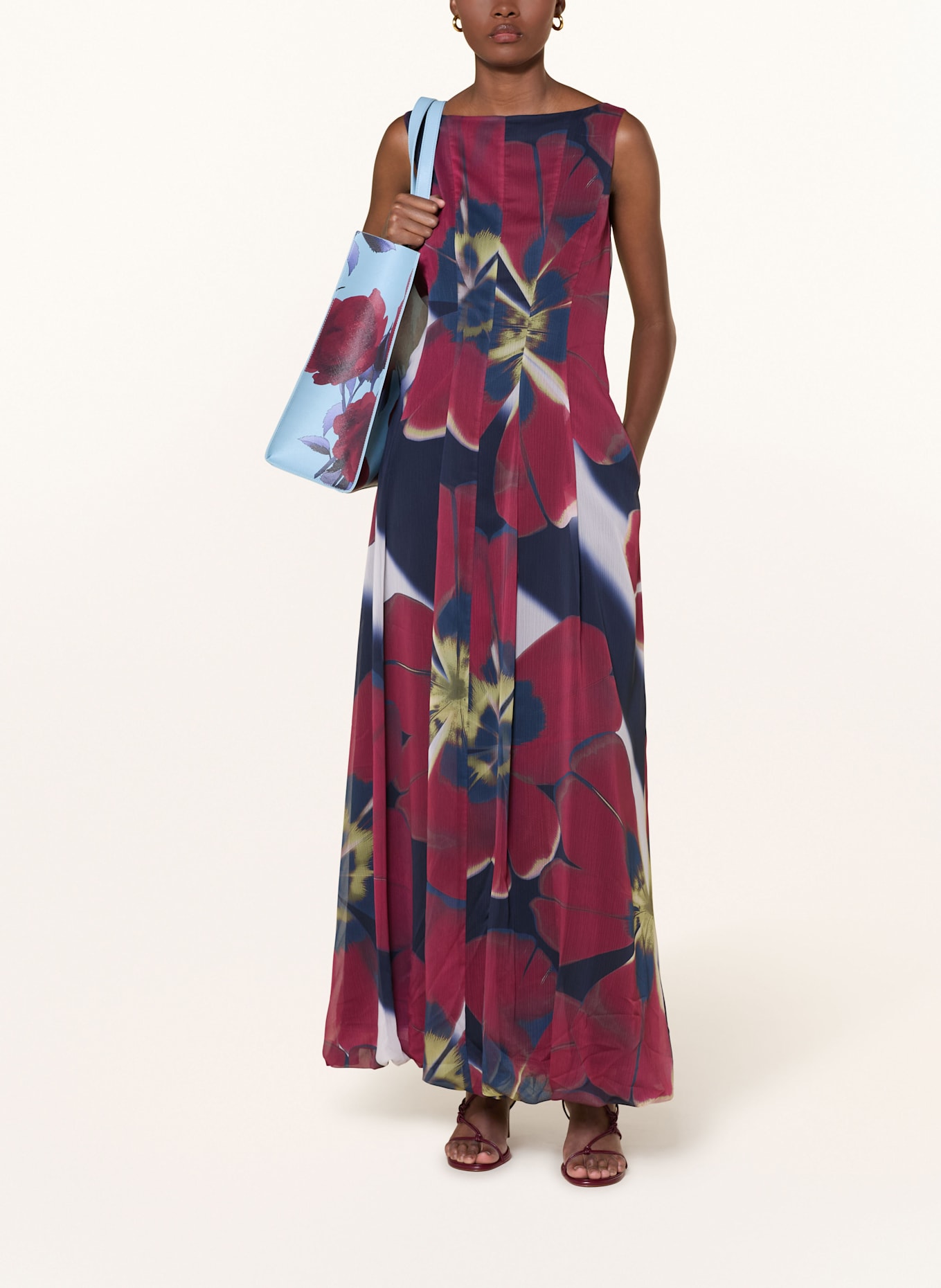 TED BAKER Kleid LAYNIA: DUNKELBLAU / GRÜN / DUNKELROT