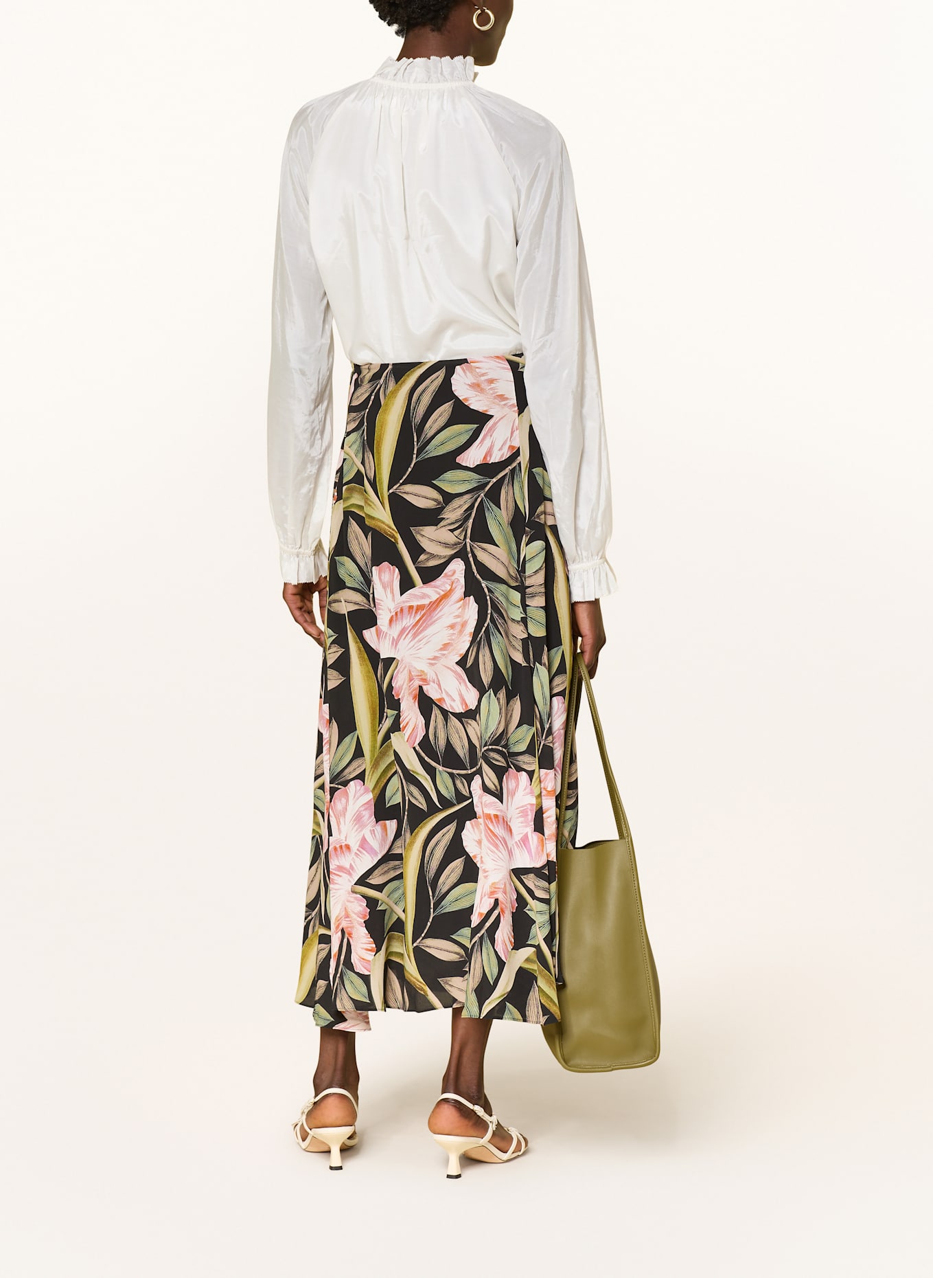 TED BAKER SAMRAA Shirt blouse with ruffles: CREAM
