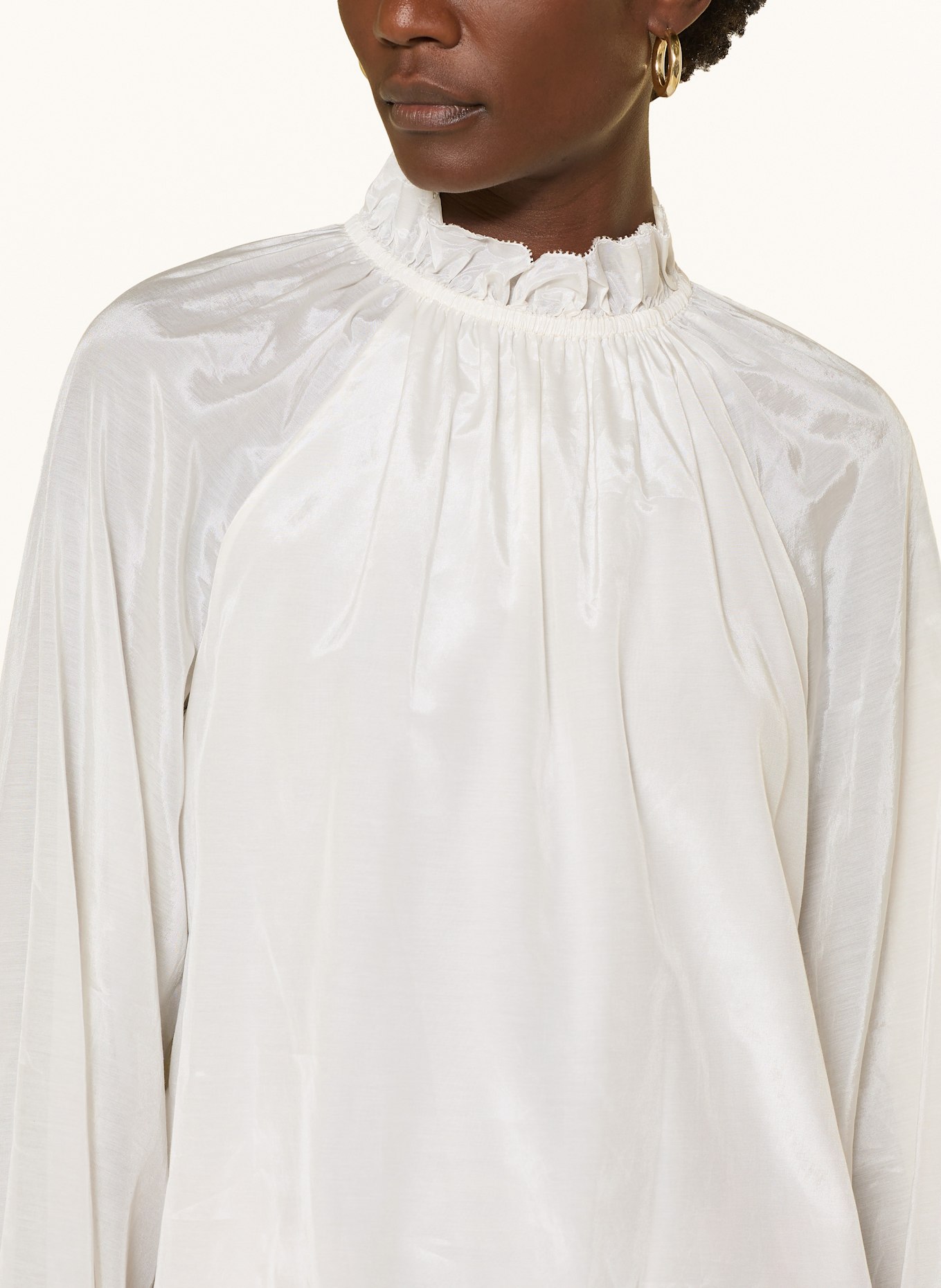 TED BAKER SAMRAA Shirt blouse with ruffles: CREAM