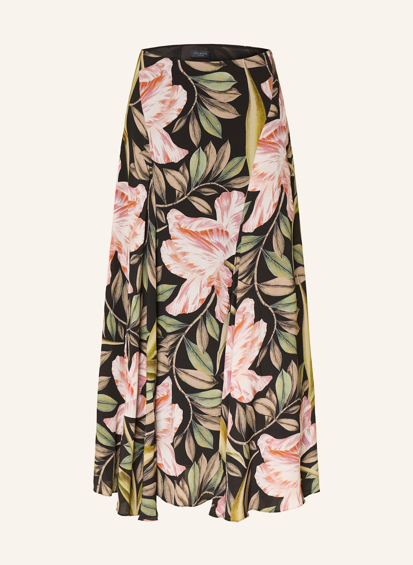 TED BAKER Spódnica EHMILI: CZARNY / JASNOZIELONY / JASNORÓŻOWY