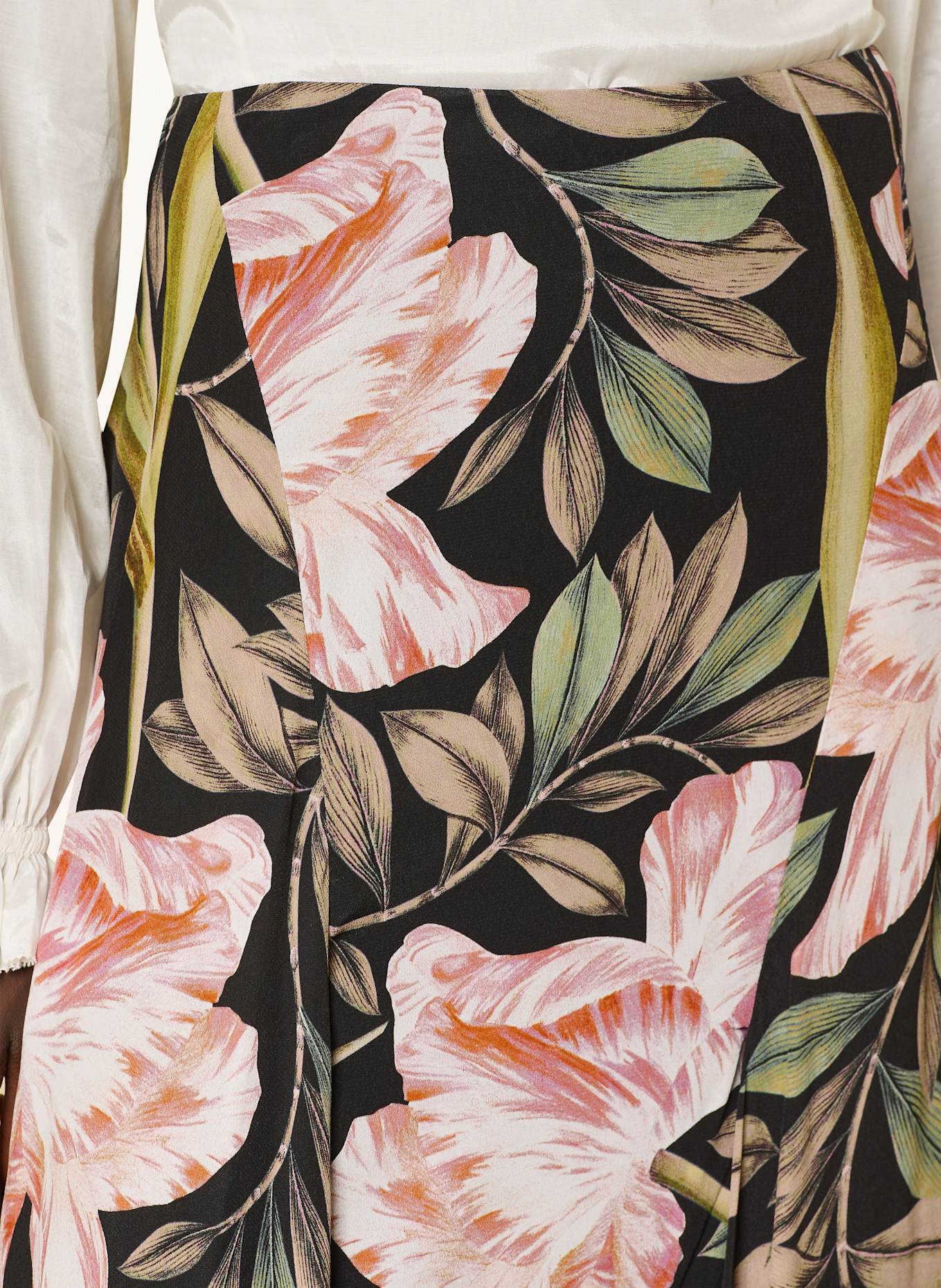 TED BAKER Spódnica EHMILI: CZARNY / JASNOZIELONY / JASNORÓŻOWY