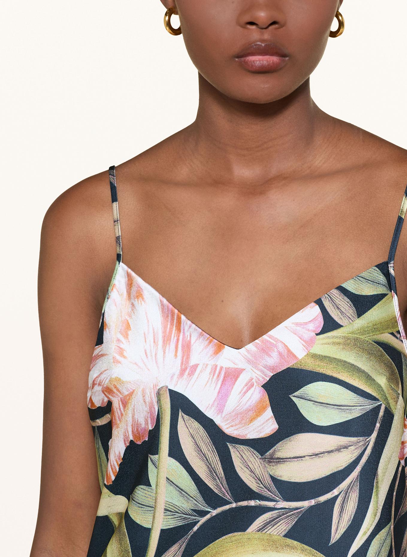 TED BAKER Zestaw BERGNIA: Sweter i sukienka satynowa: CZARNY / JASNOZIELONY / BLADORÓŻOWY