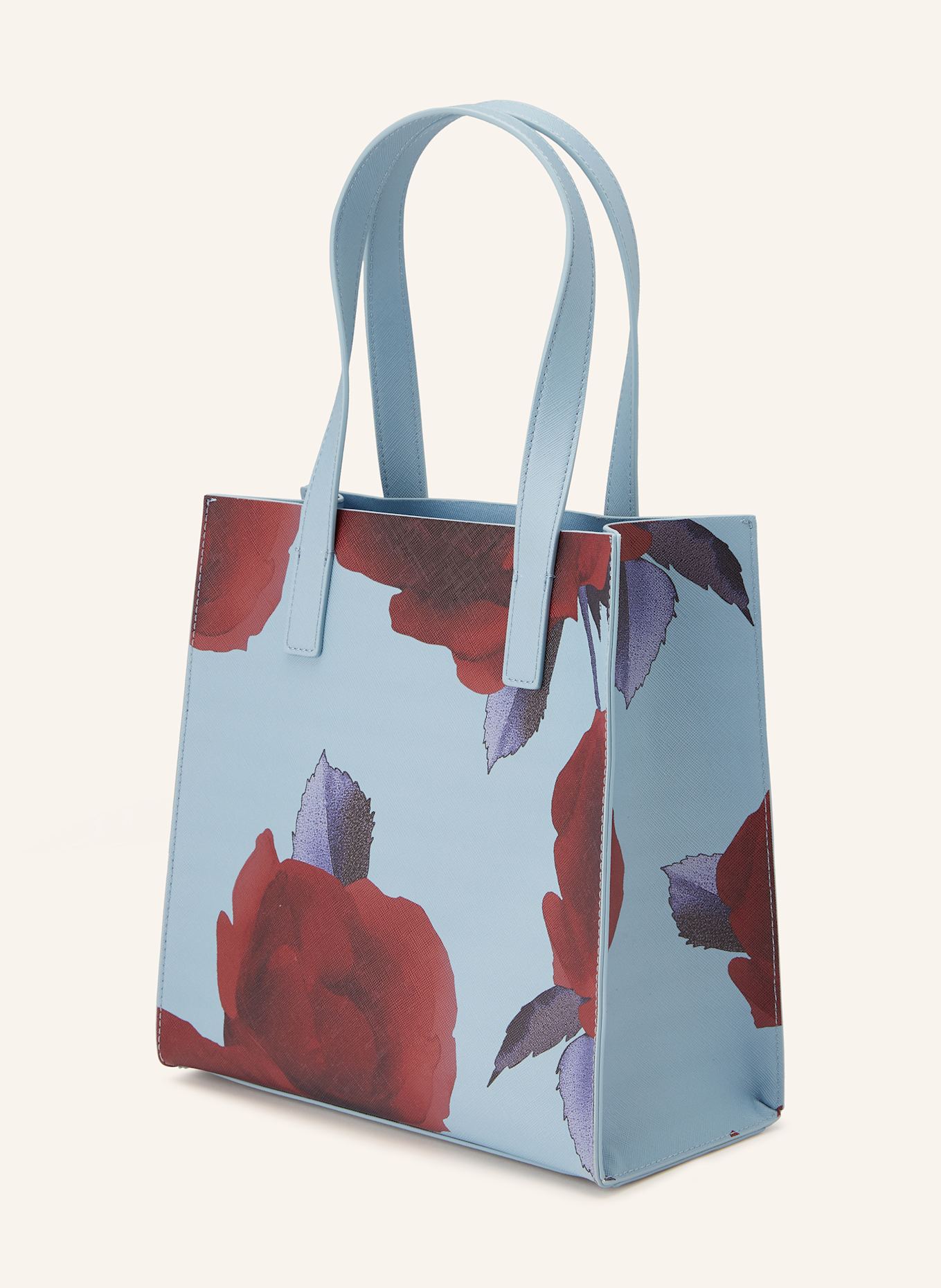 TED BAKER Shopper EMMERIE SMALL: HELLBLAU / DUNKELROT / LILA