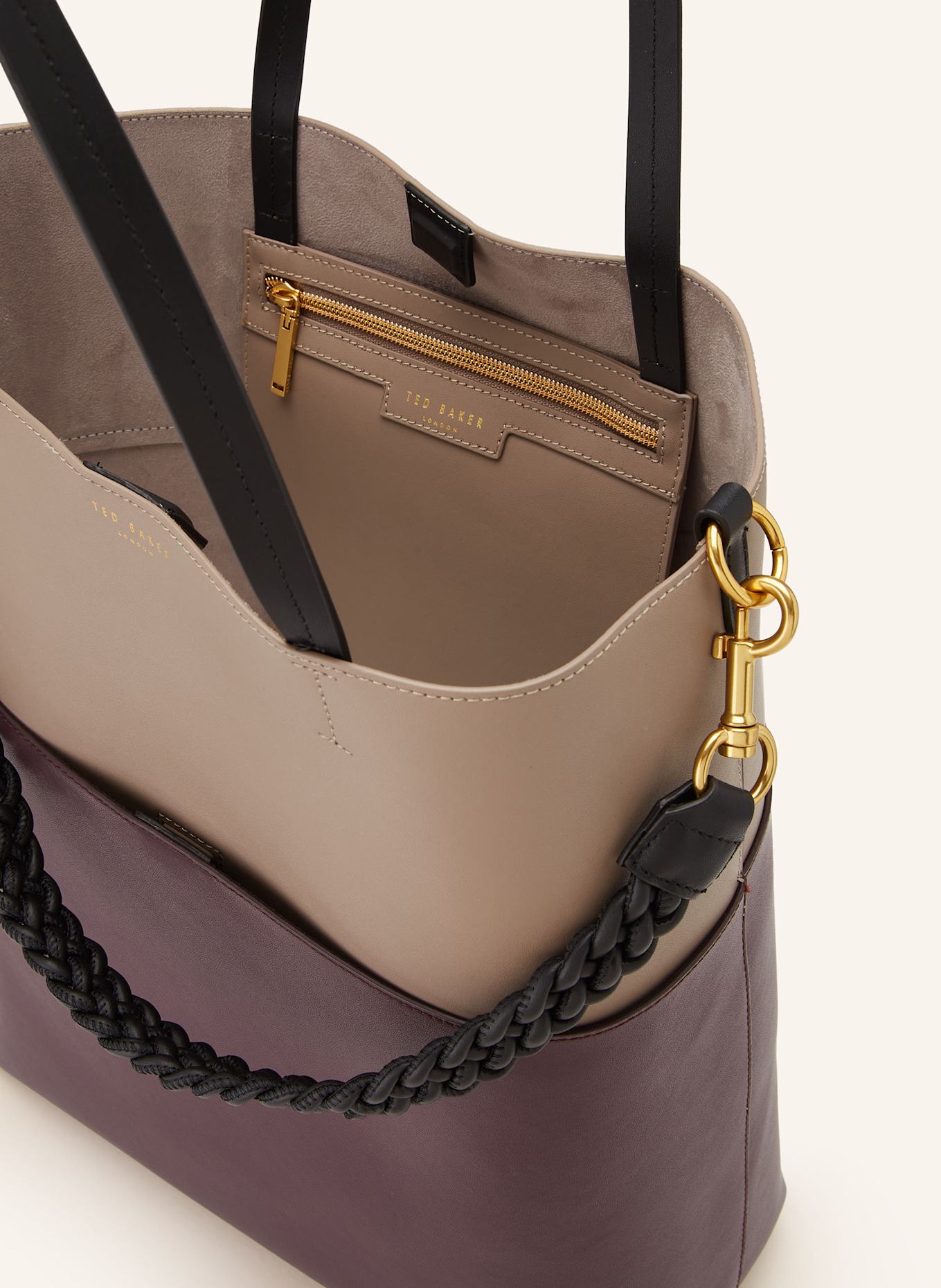 TED BAKER Shopper WINSLOWW: DARK PURPLE / LIGHT BROWN