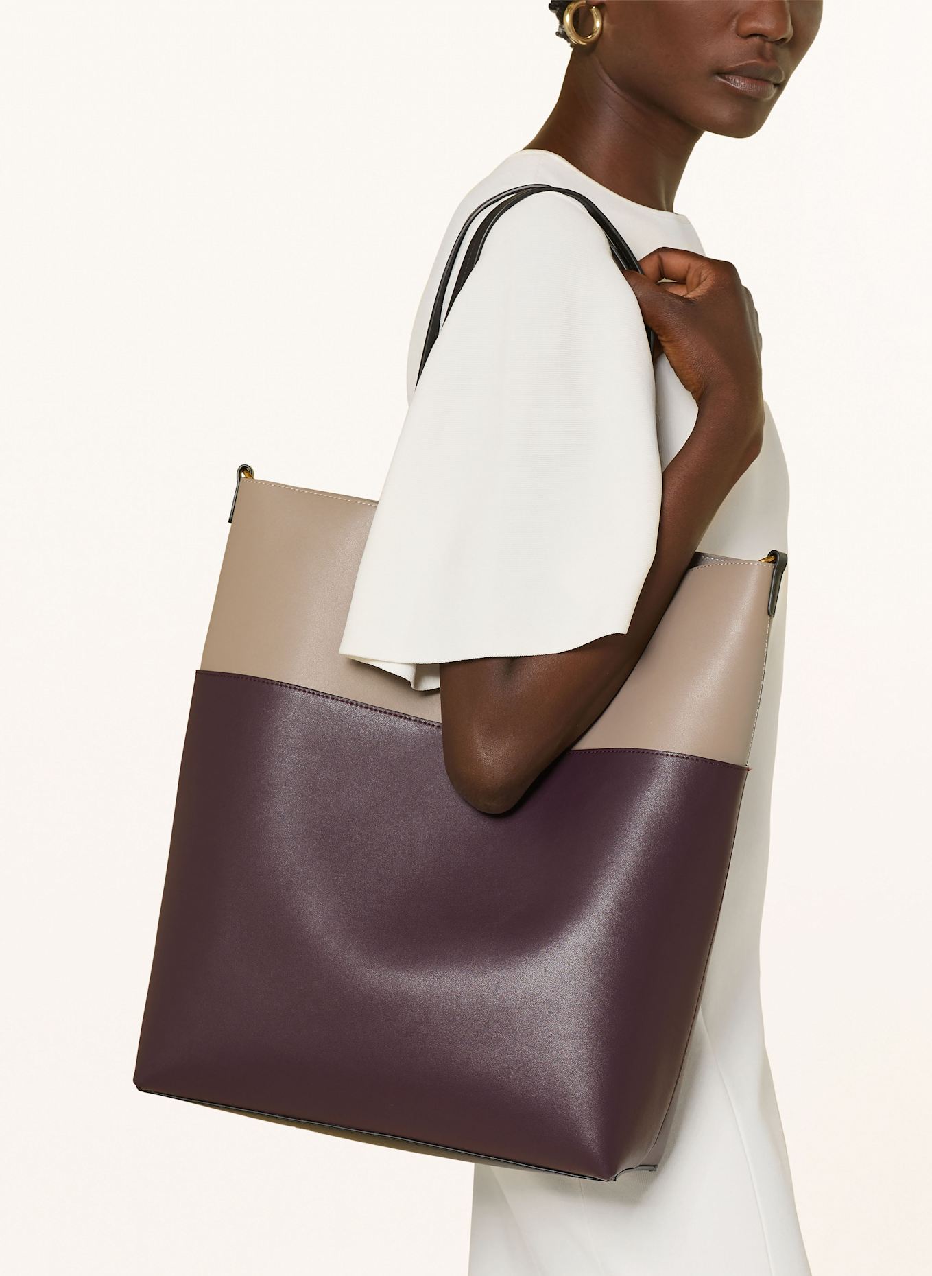 TED BAKER Shopper WINSLOWW: DARK PURPLE / LIGHT BROWN