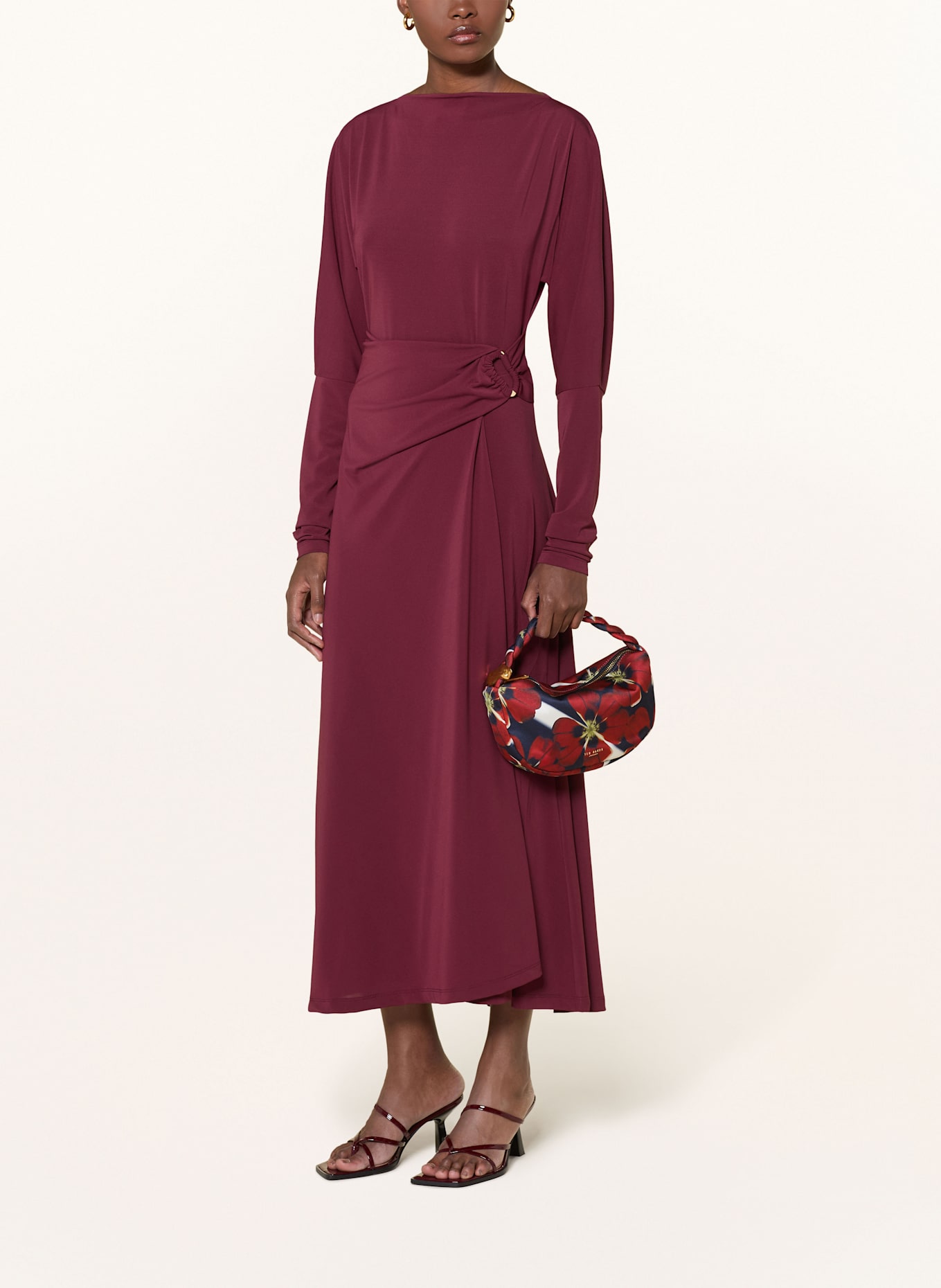 TED BAKER Torebka ISLI: CIEMNOCZERWONY / GRANATOWY / ŻÓŁTY