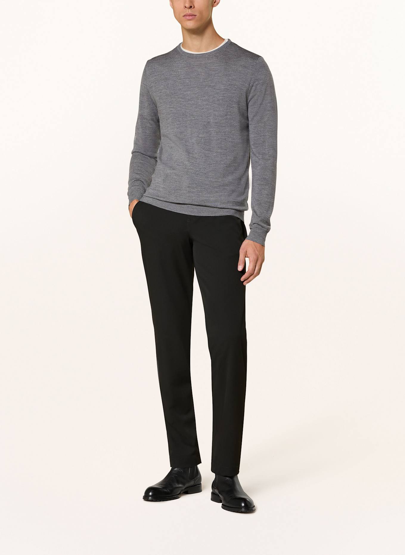 PROFUOMO Pullover: GRAU