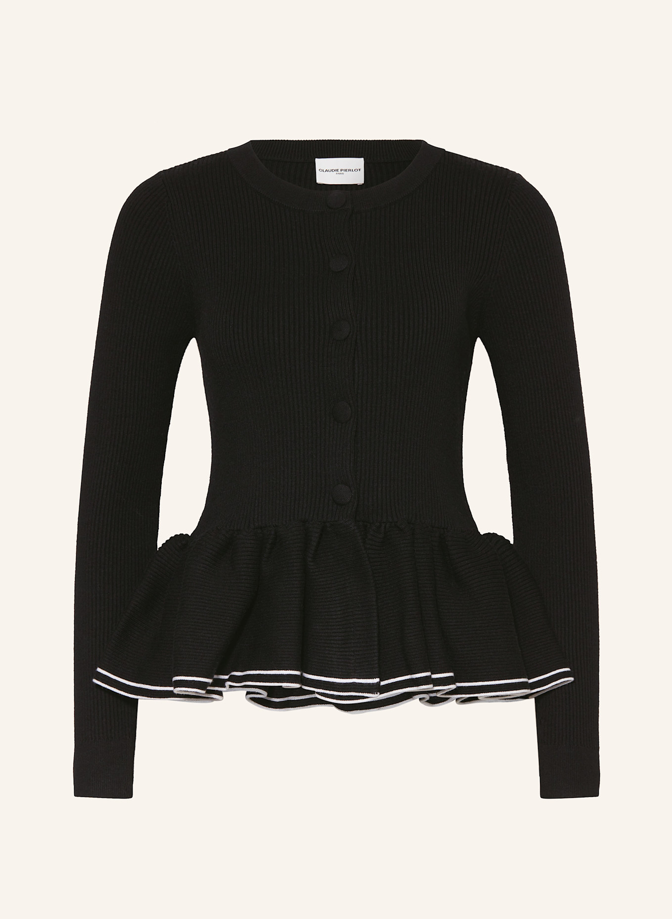 CLAUDIE PIERLOT Strickjacke: SCHWARZ
