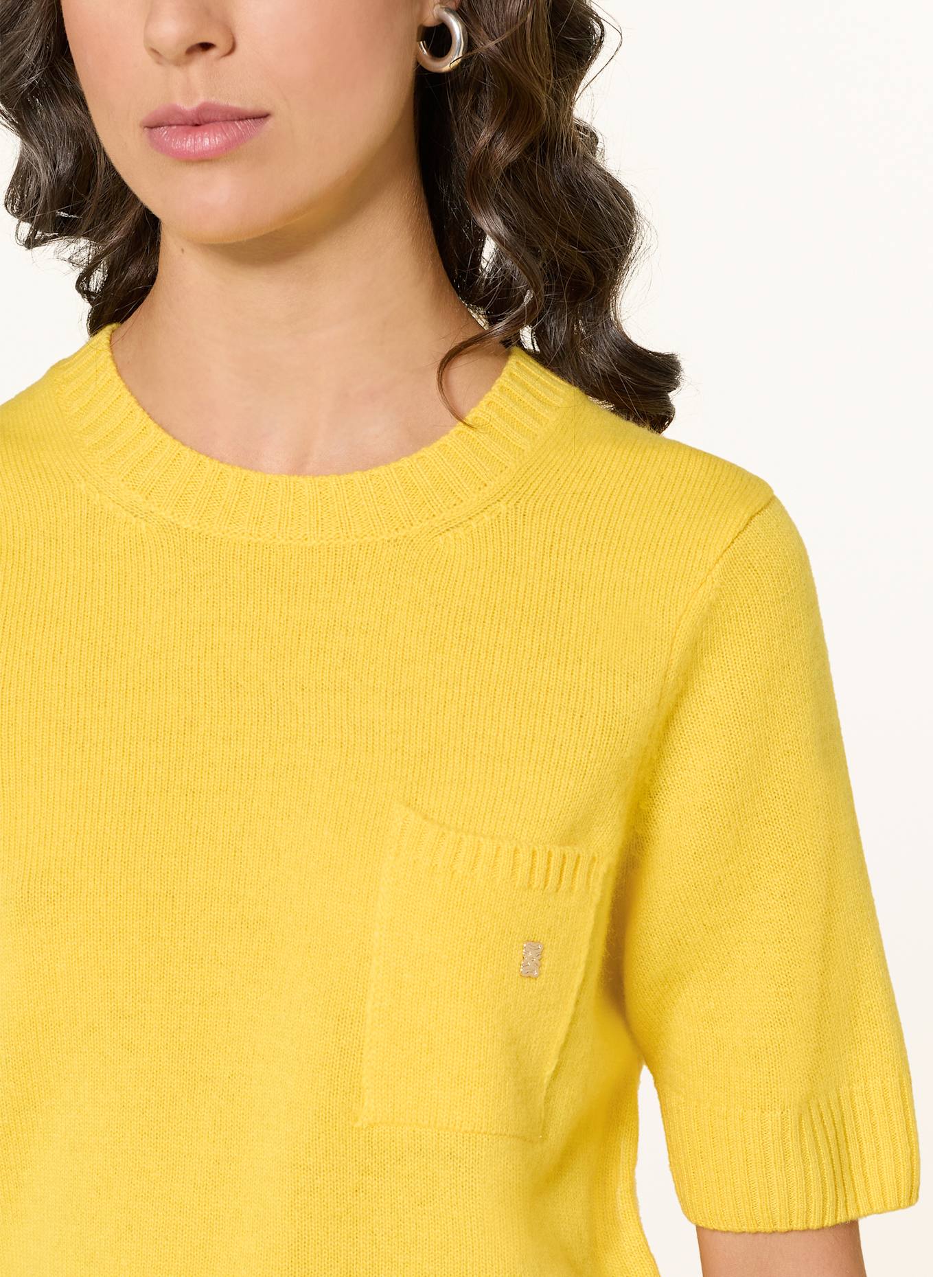 SANDRO Strickshirt: GELB