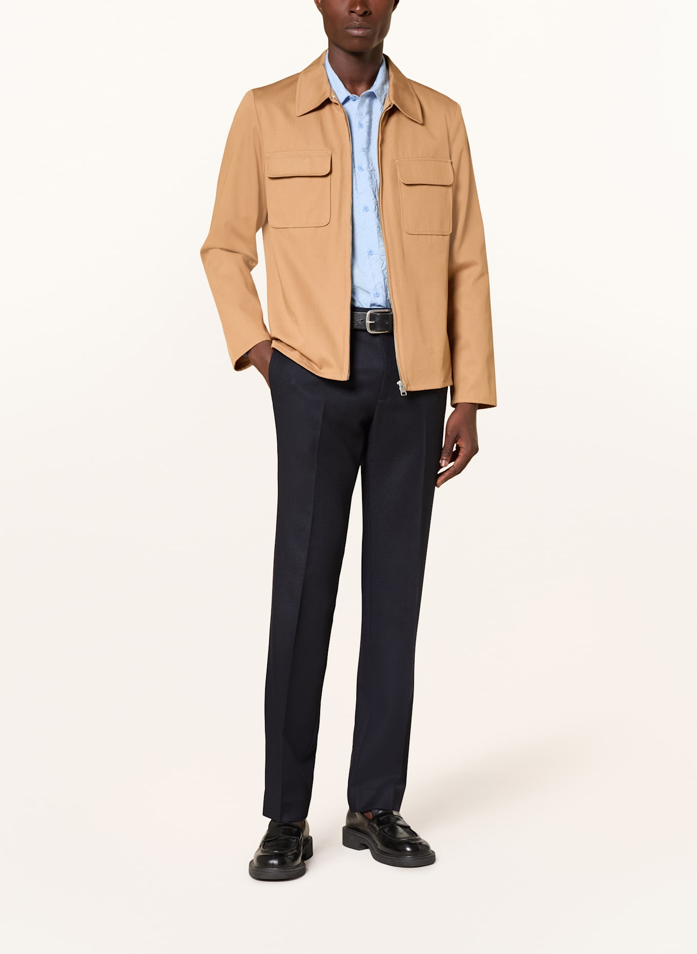 SANDRO Anzughose Regular Fit aus Flanell: 44 NAVY BLUE