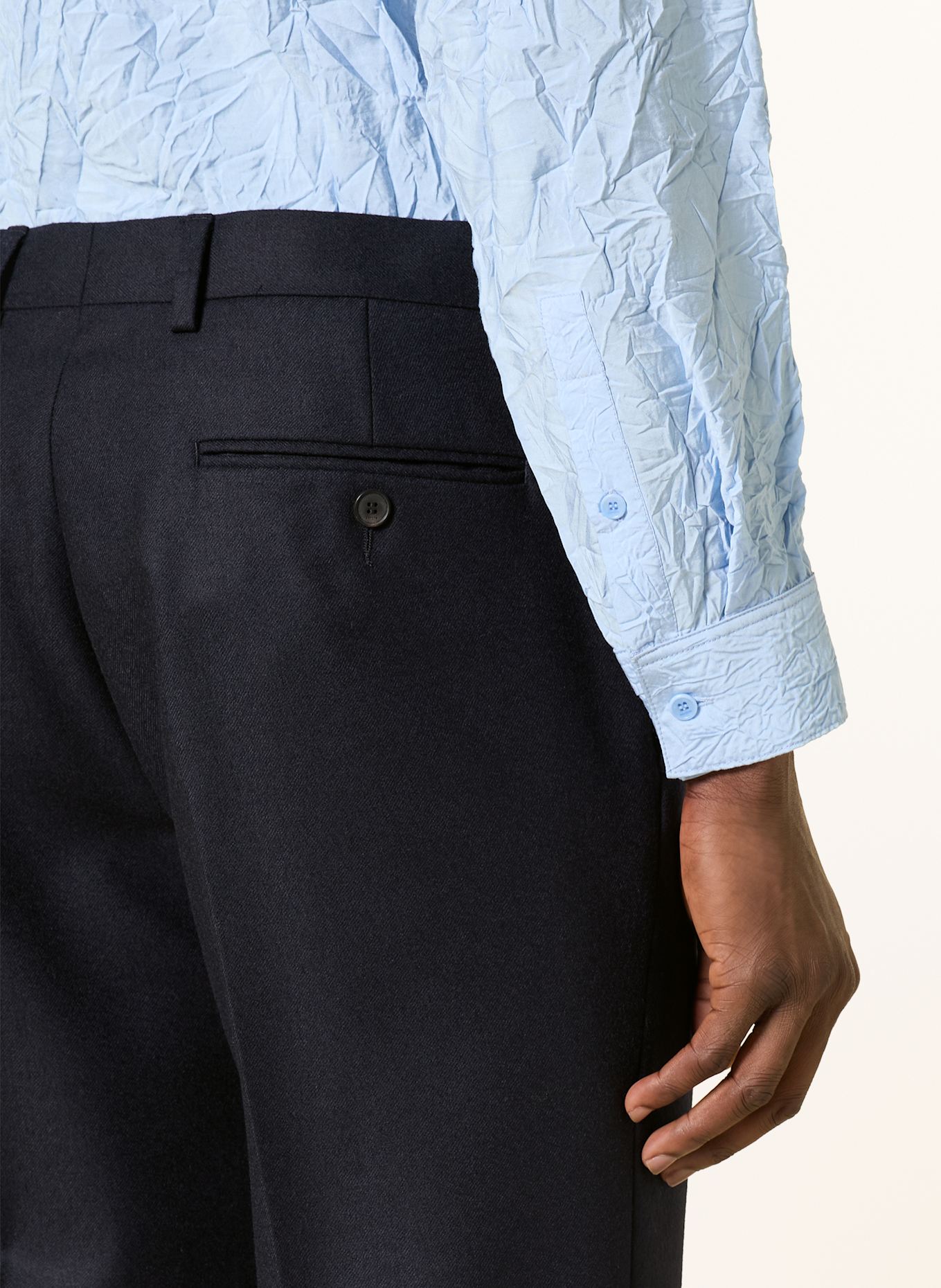 SANDRO Anzughose Regular Fit aus Flanell: 44 NAVY BLUE