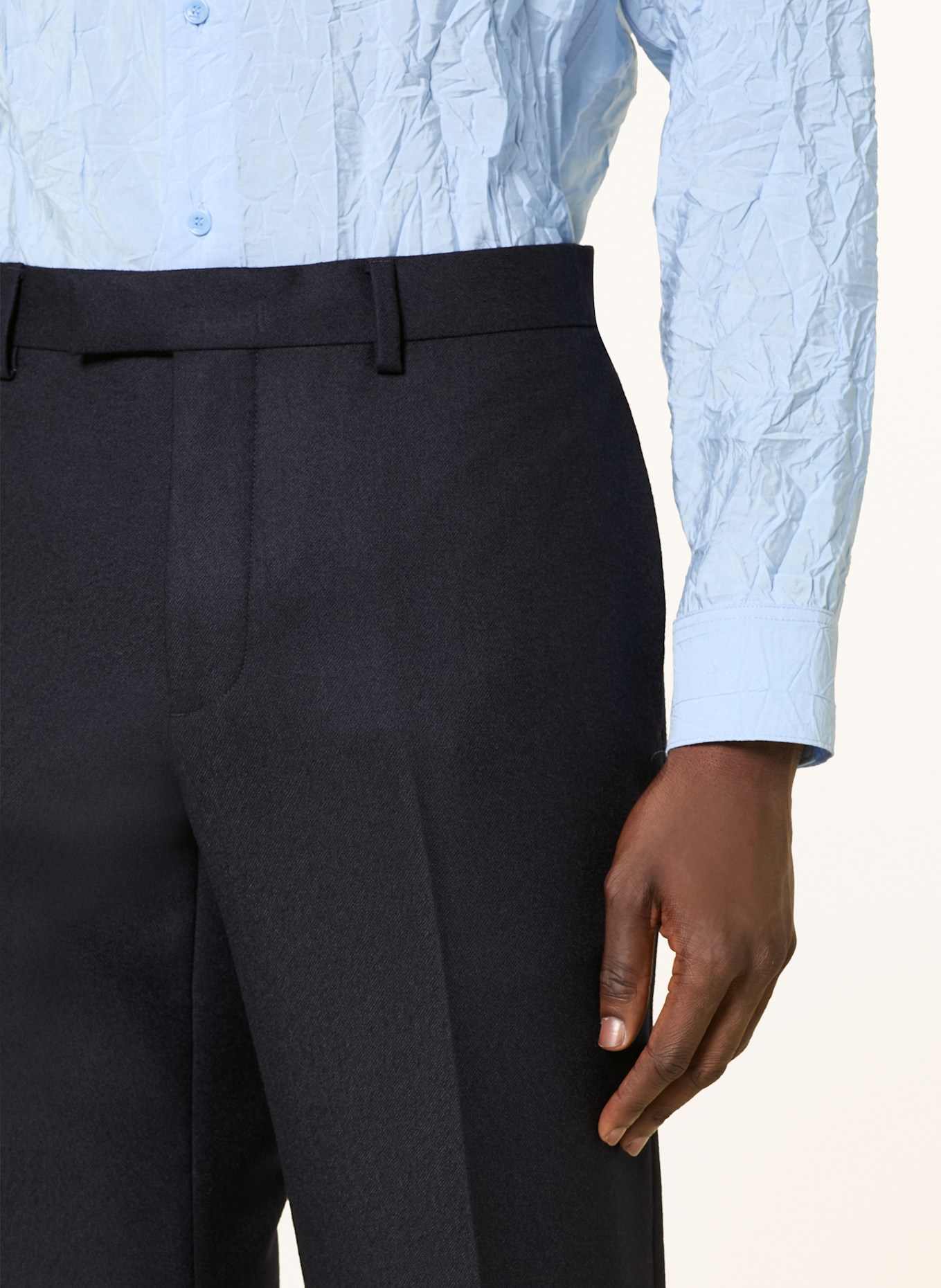 SANDRO Anzughose Regular Fit aus Flanell: 44 NAVY BLUE