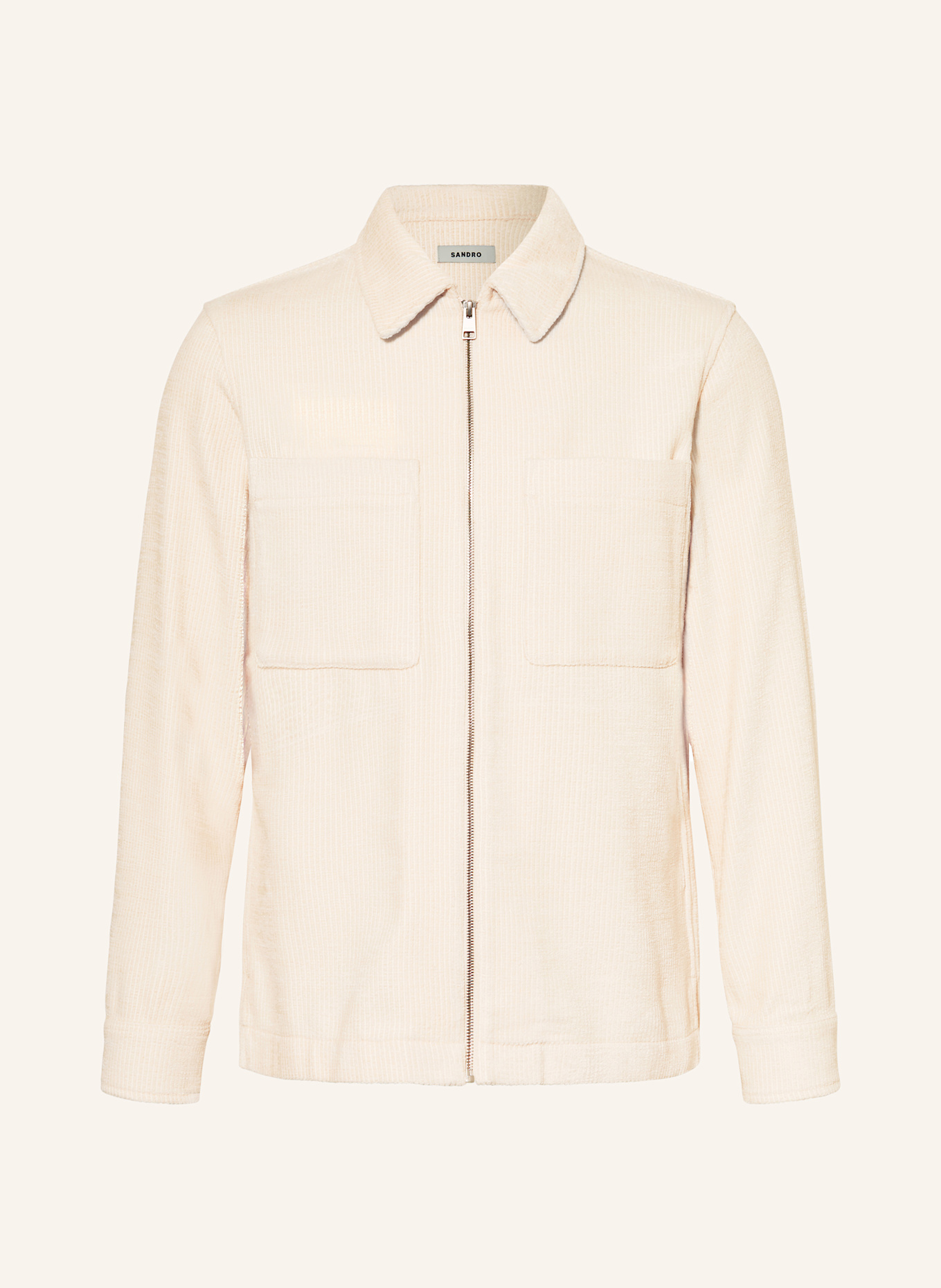 SANDRO Cord-Overjacket: ECRU