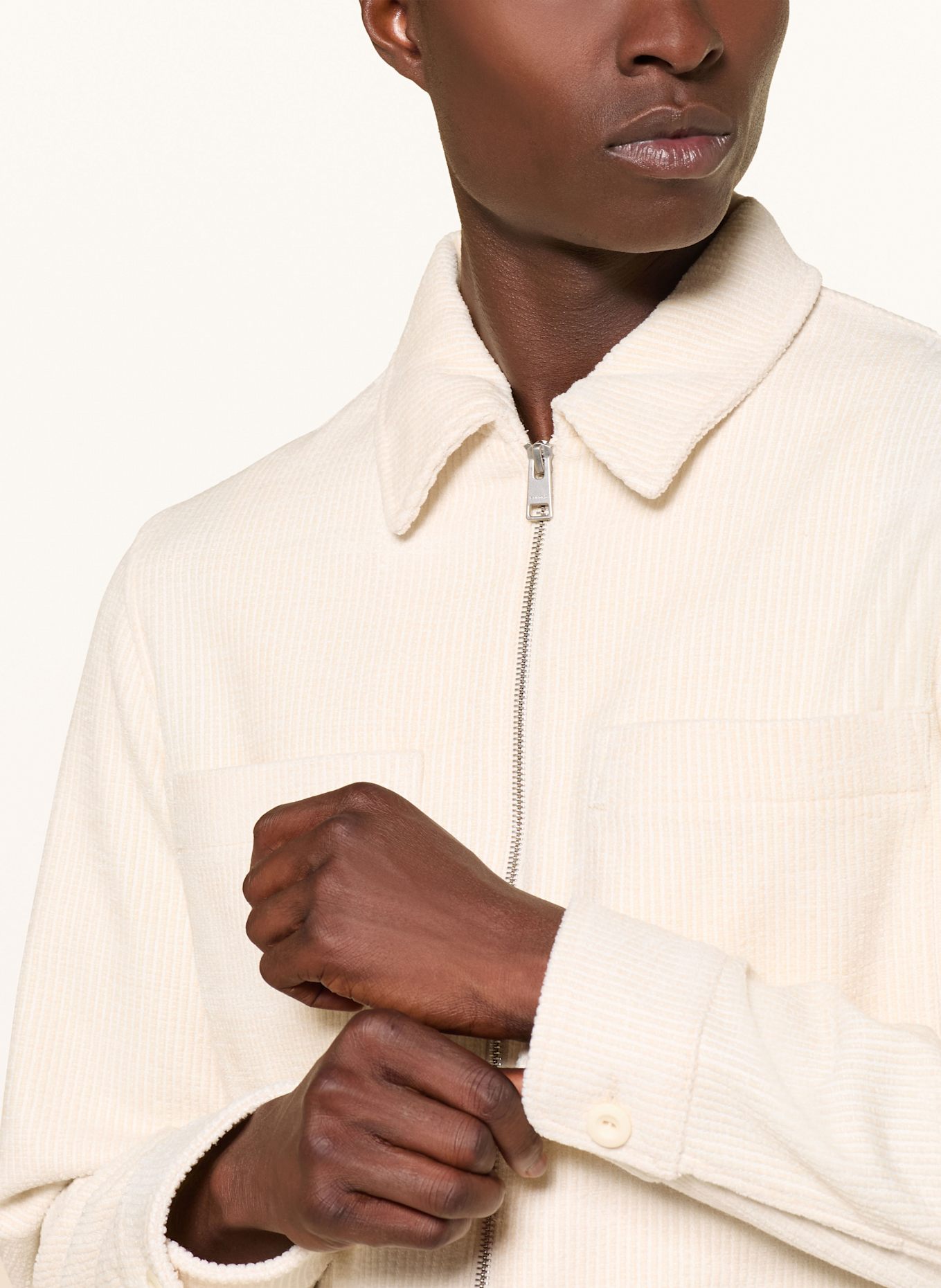 SANDRO Cord-Overjacket: ECRU