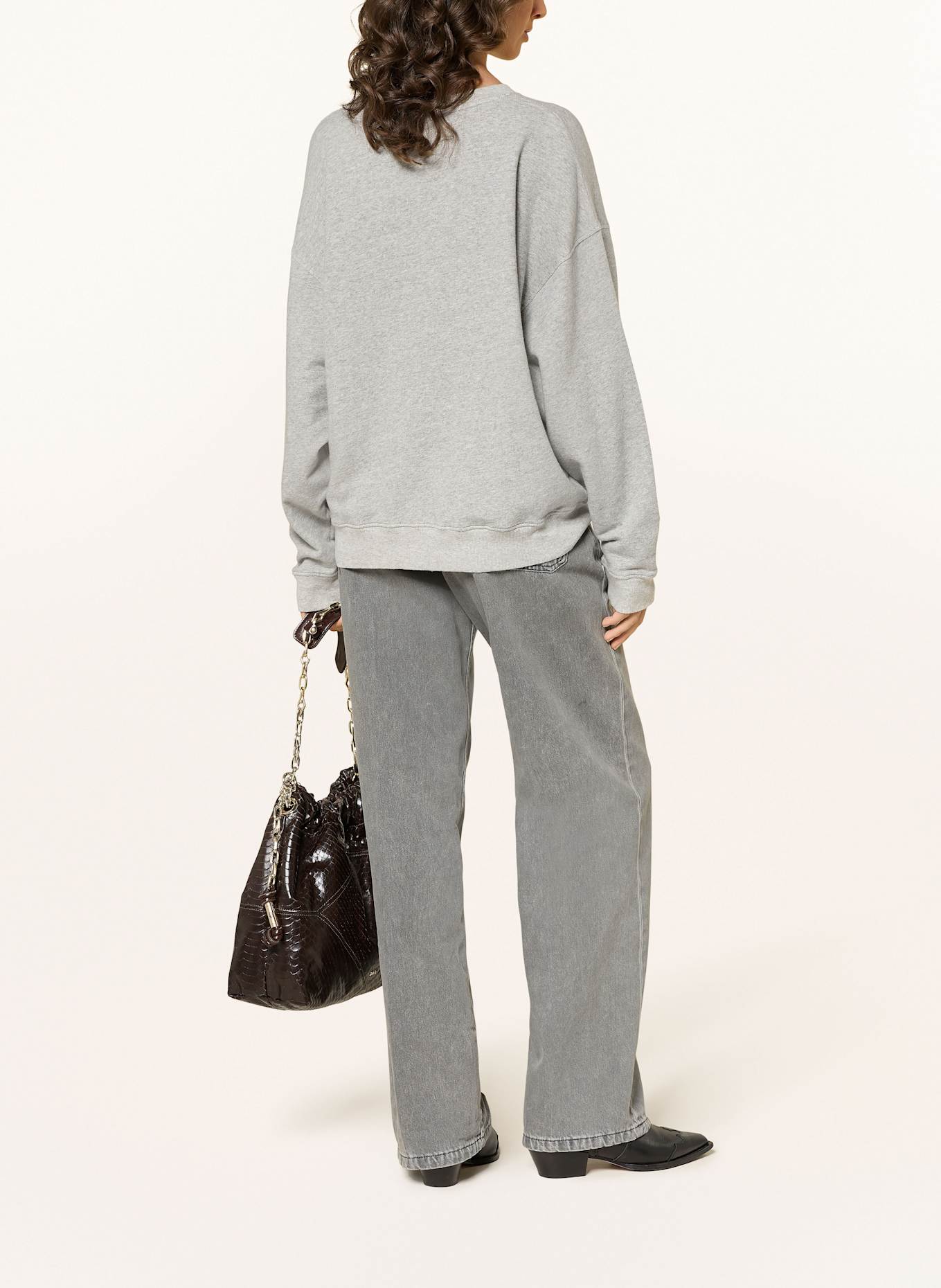 ba&sh Sweatshirt BENJAMIN: GRAU / WEISS