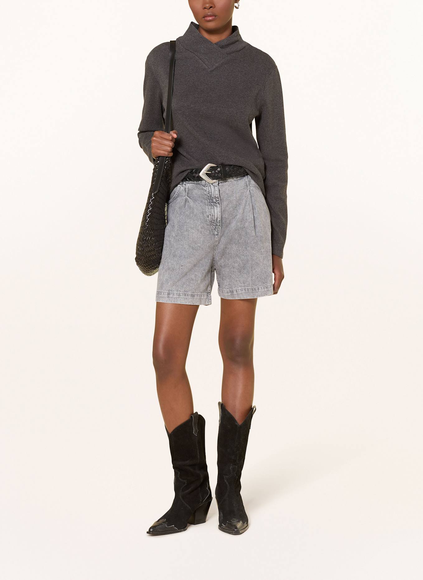 ba&sh Longsleeve MORIS: GRAU