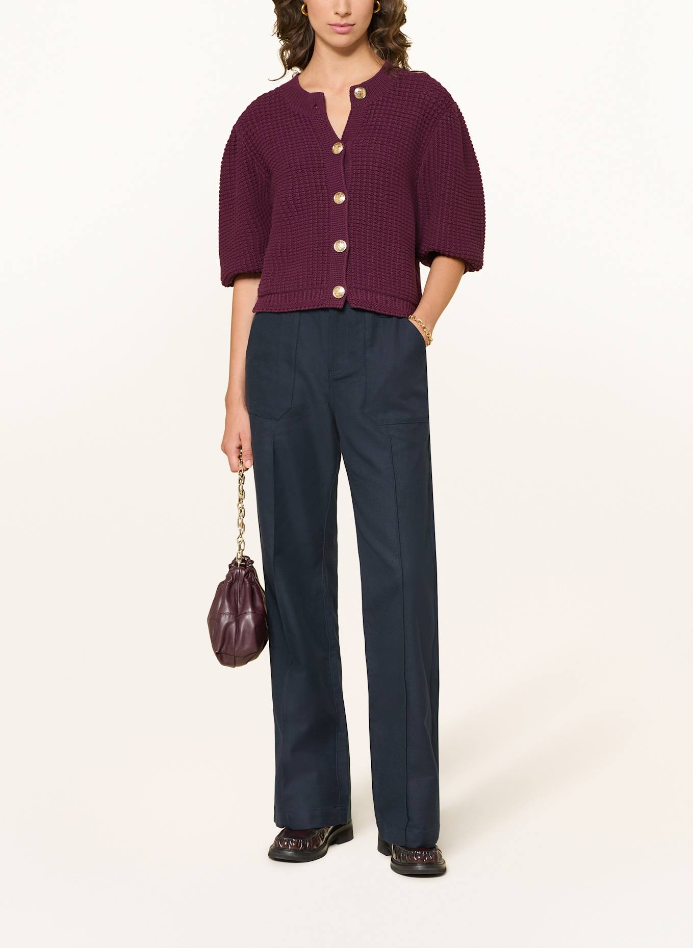 ba&sh Marlenehose LEEV: DUNKELBLAU