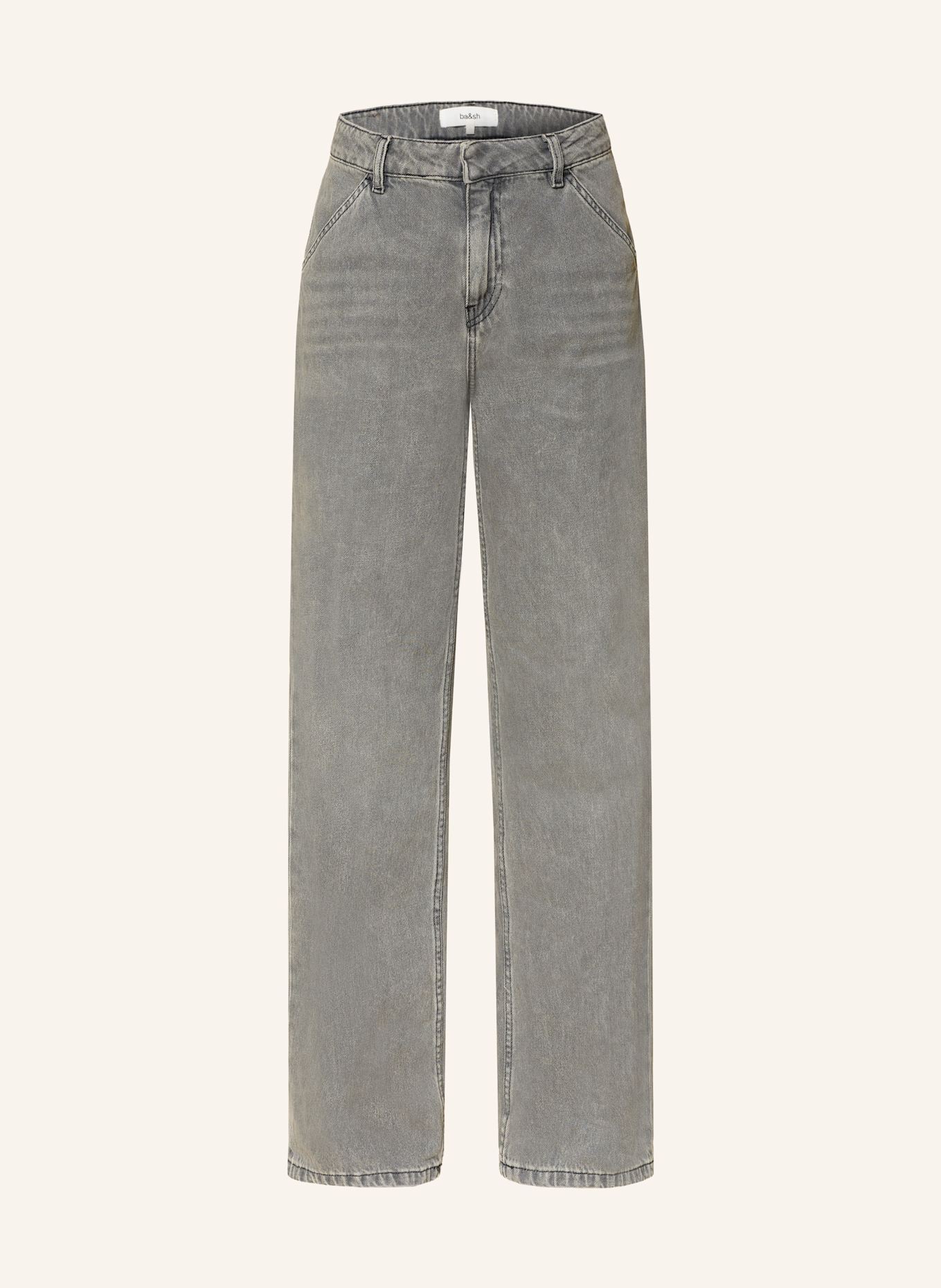 ba&sh Wide Leg Jeans VECCHI: GREY GREY