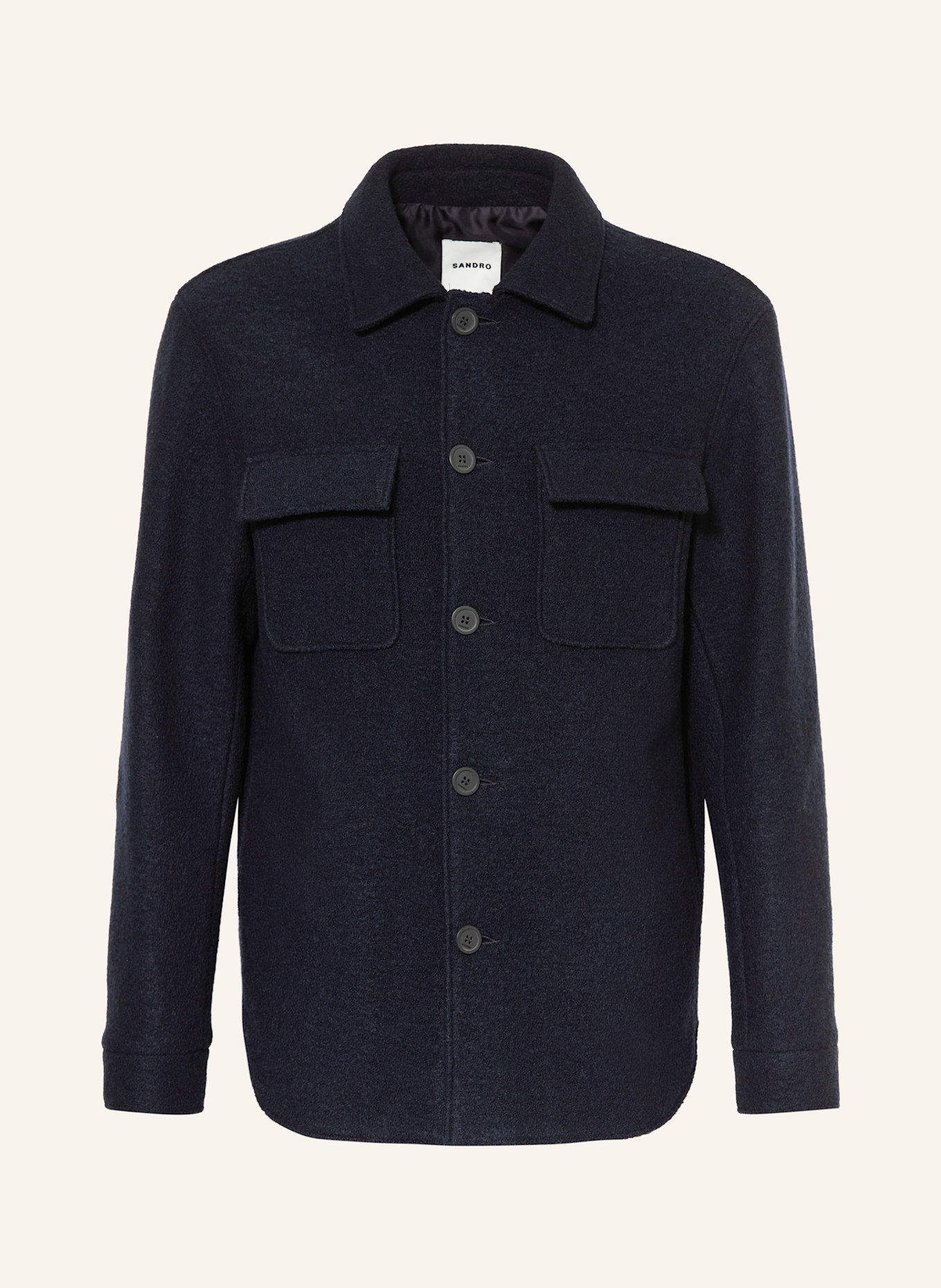 SANDRO Overjacket: DUNKELBLAU