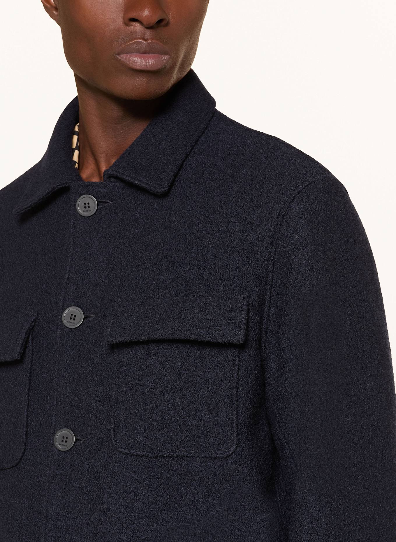 SANDRO Overjacket: DUNKELBLAU