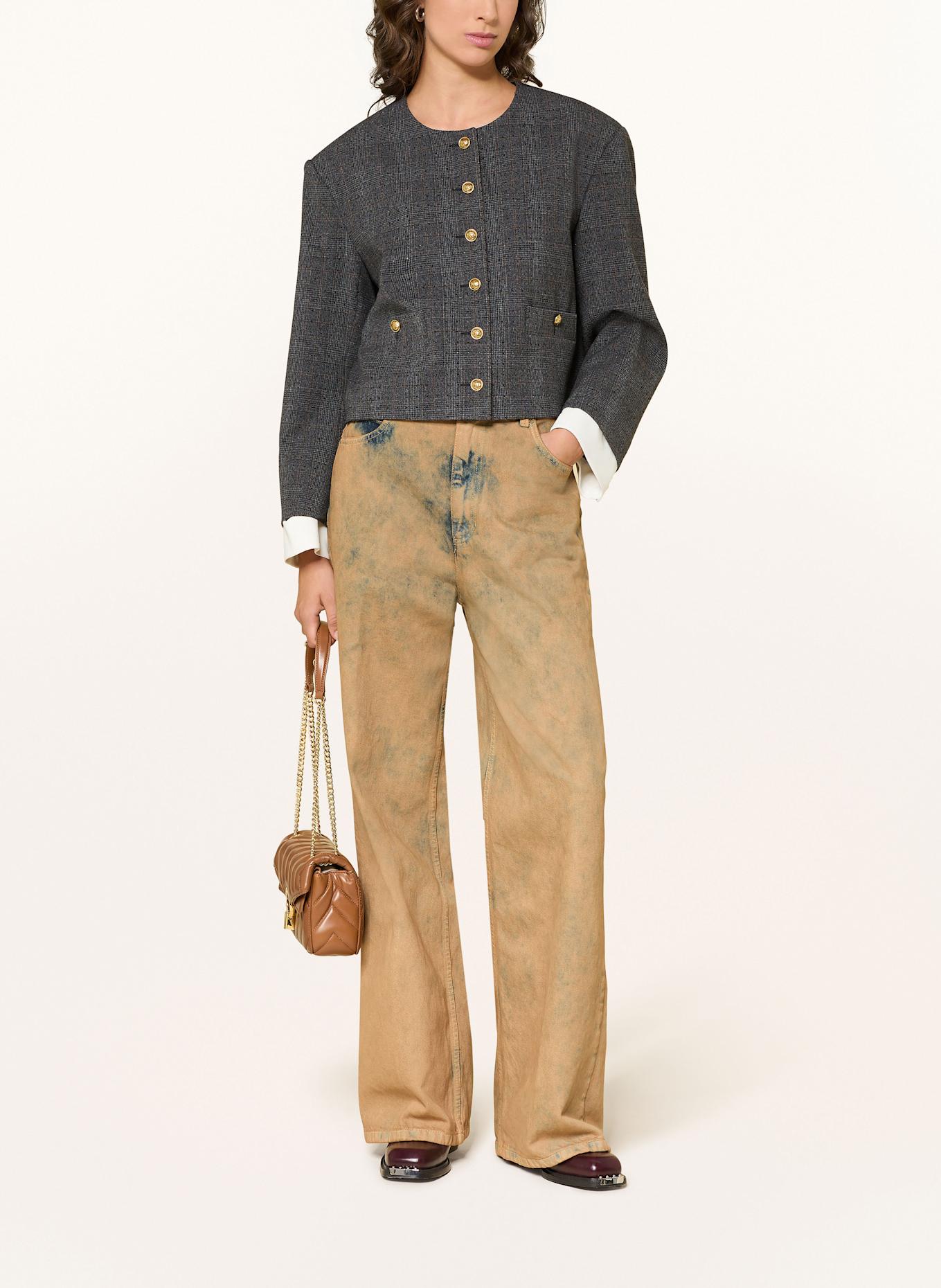 SANDRO Wide Leg Jeans: 16 BEIGE