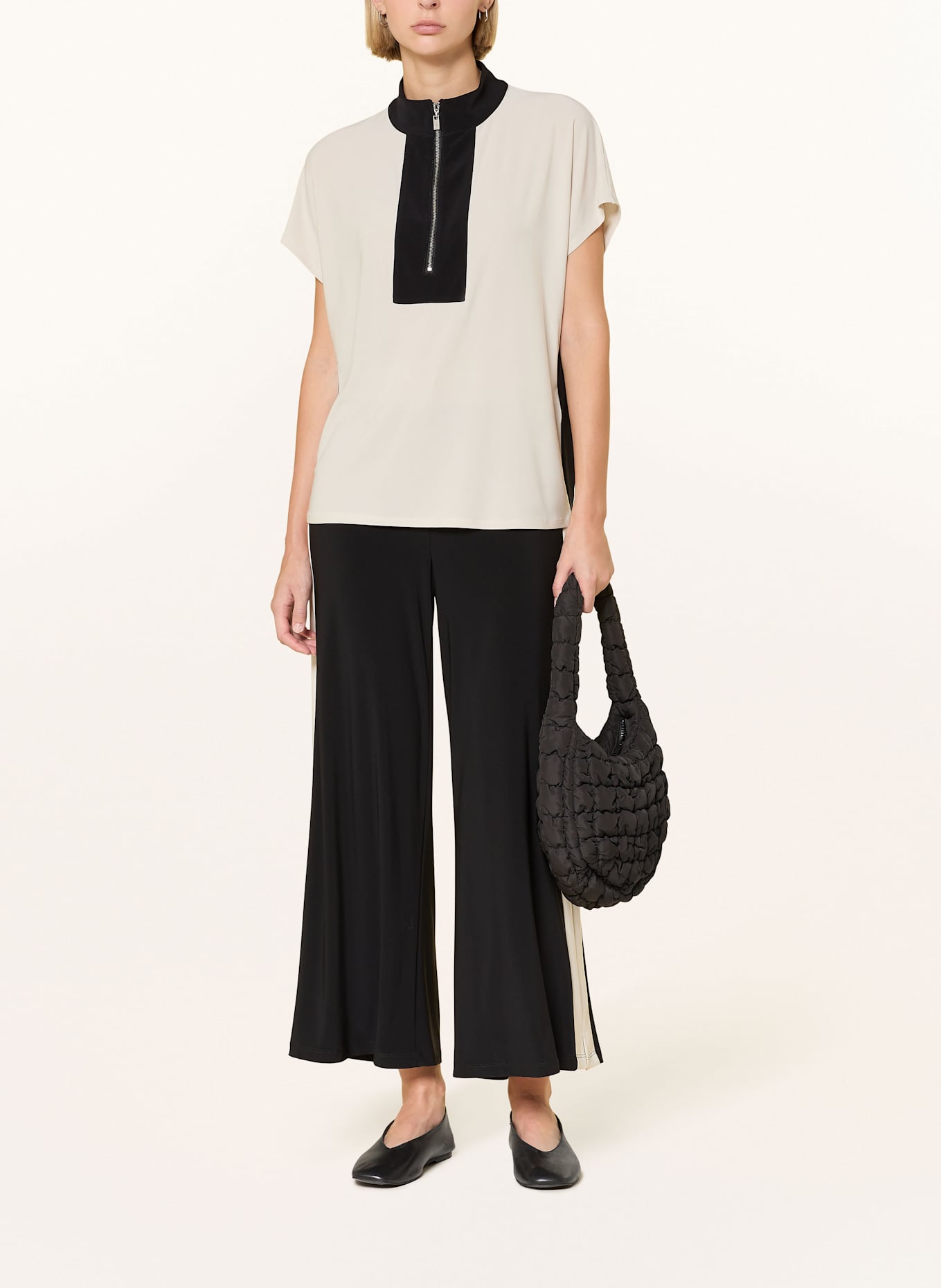 Joseph Ribkoff T-Shirt: BEIGE / SCHWARZ