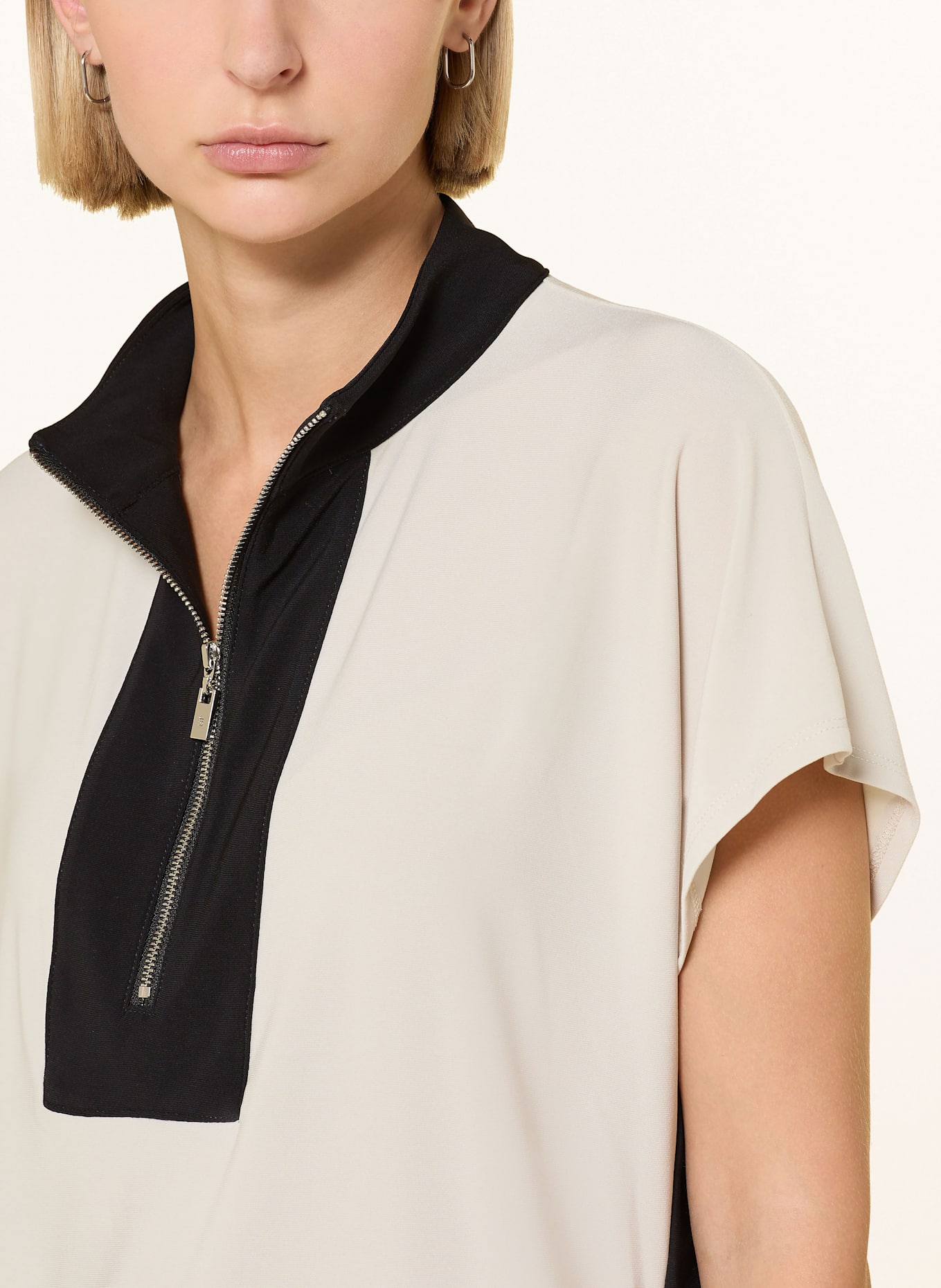 Joseph Ribkoff T-Shirt: BEIGE / SCHWARZ