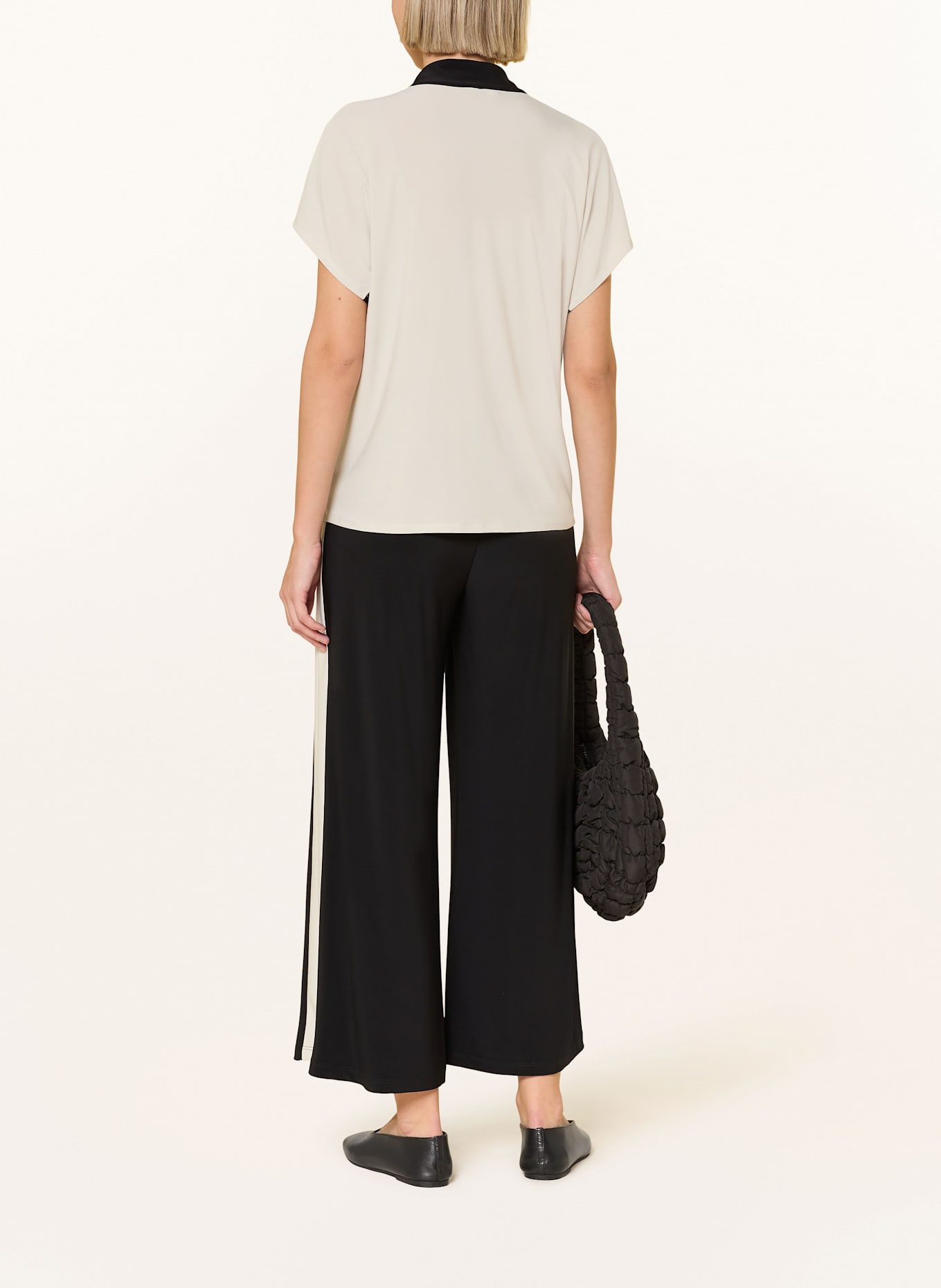 Joseph Ribkoff Culotte: SCHWARZ / CREME