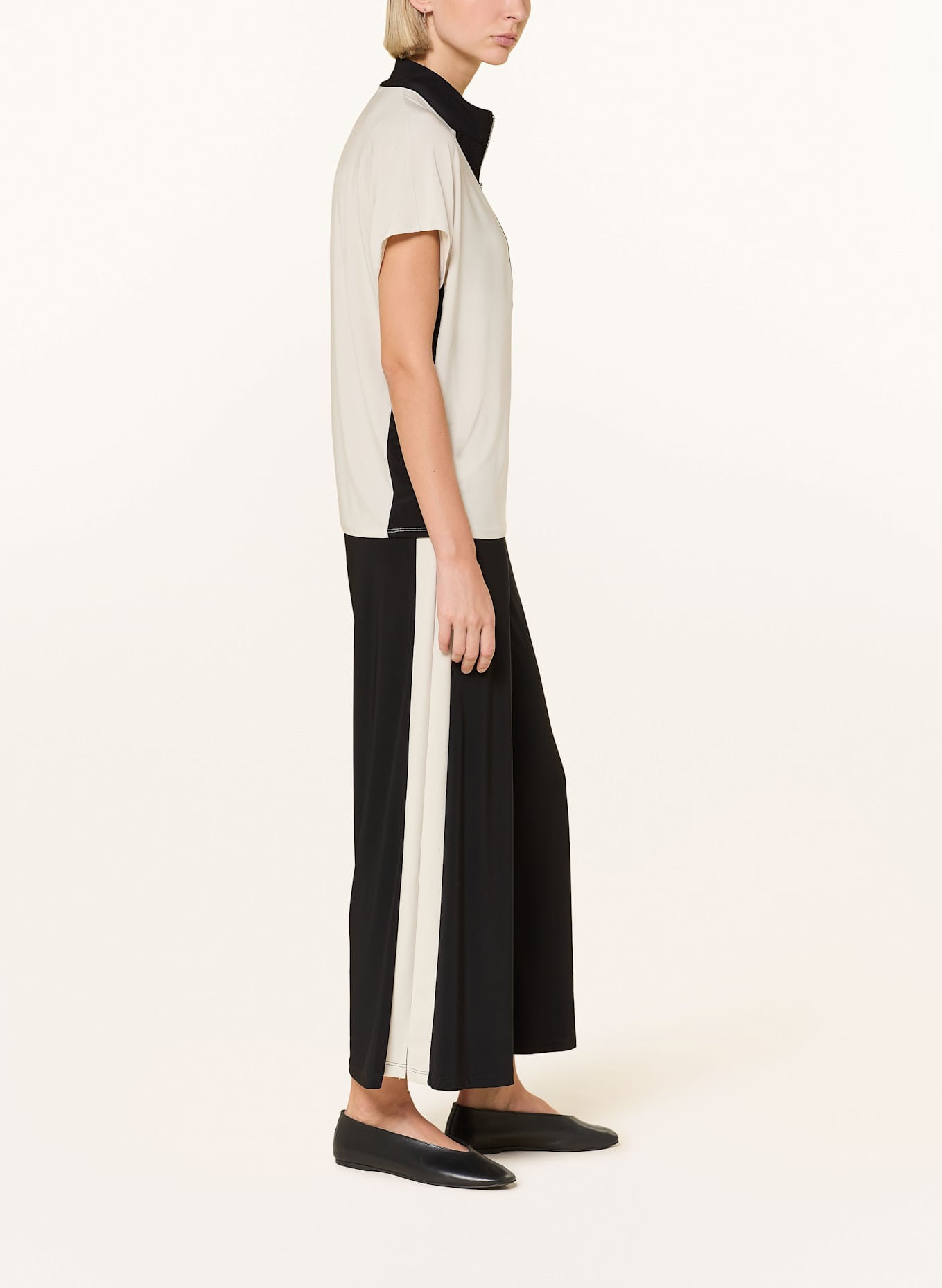Joseph Ribkoff Culotte: SCHWARZ / CREME