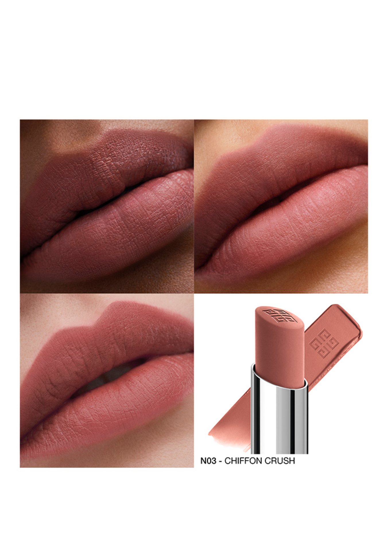 GIVENCHY LE ROUGE VELVET MATTE: N03 CHIFFON CRUSH