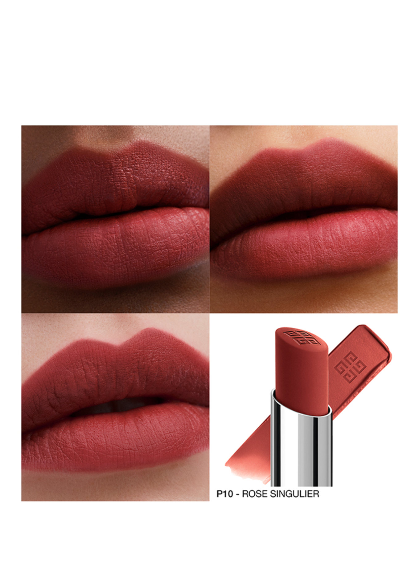 GIVENCHY LE ROUGE VELVET MATTE: N10 ROSE SINGULIER