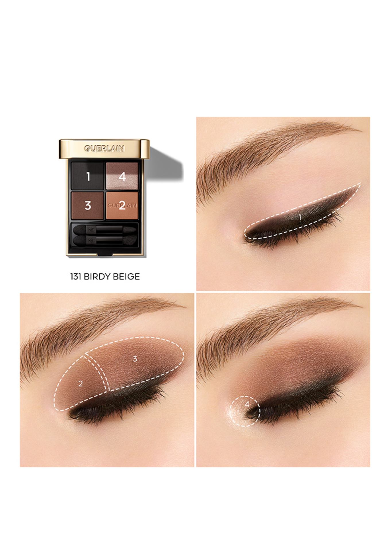GUERLAIN OMBRES G: 131 BIRDY BEIGE