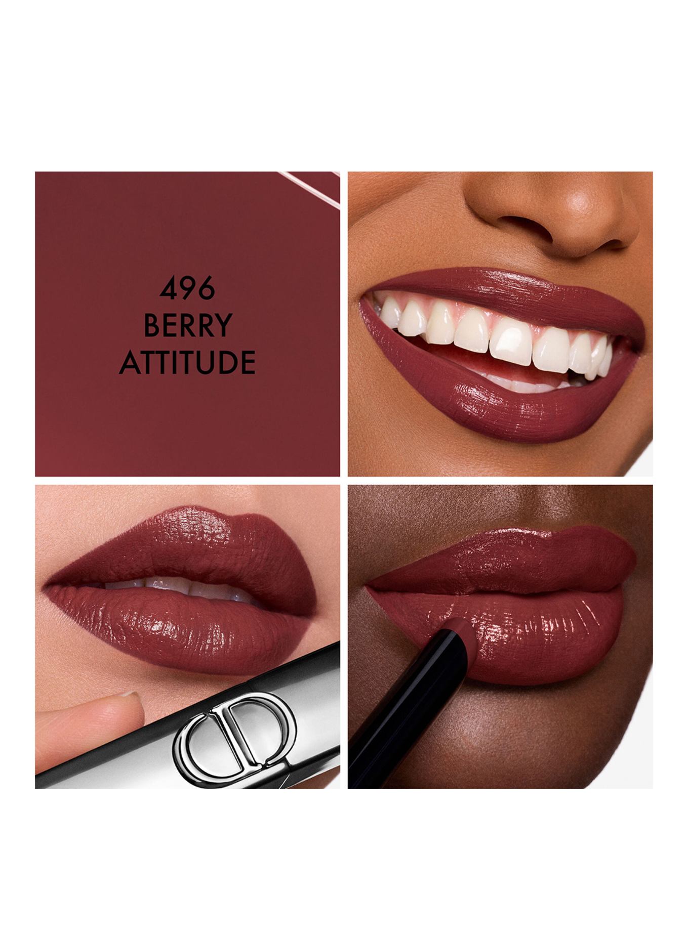 DIOR ROUGE DIOR SUR SCÈNE: 496 BERRY ATTITUDE