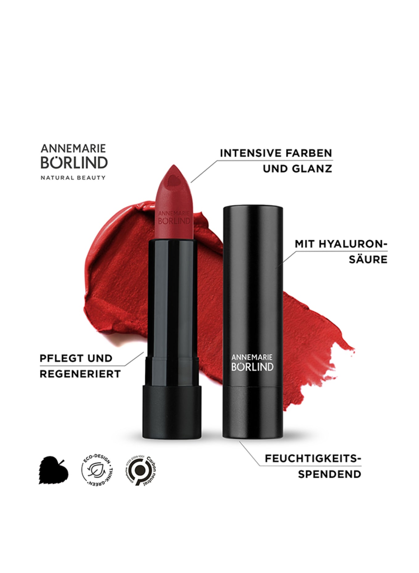 ANNEMARIE BÖRLIND LIPPENSTIFT: MATT RED