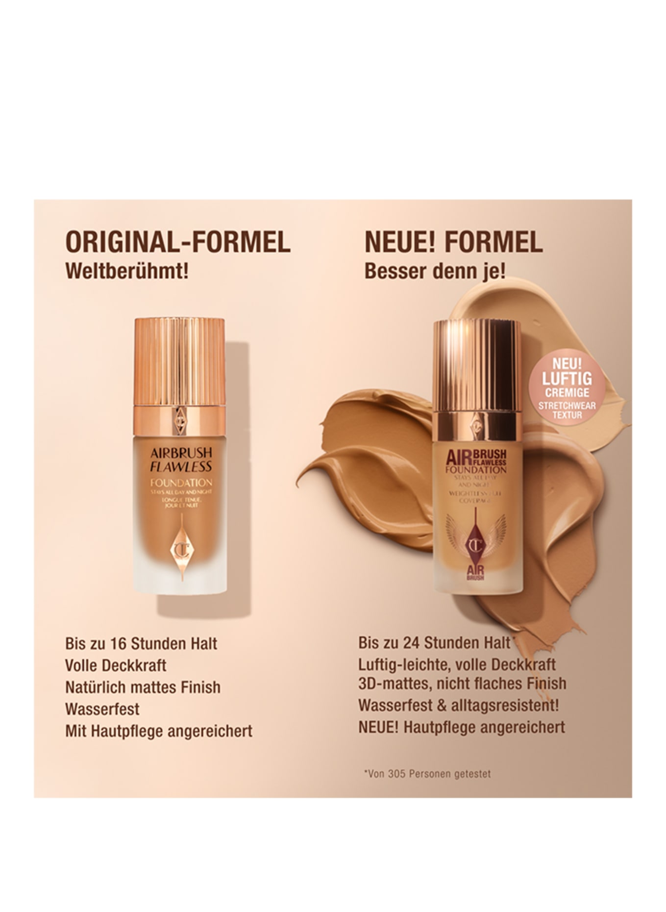 Charlotte Tilbury AIRBRUSH FLAWLESS FOUNDATION: 10 WARM