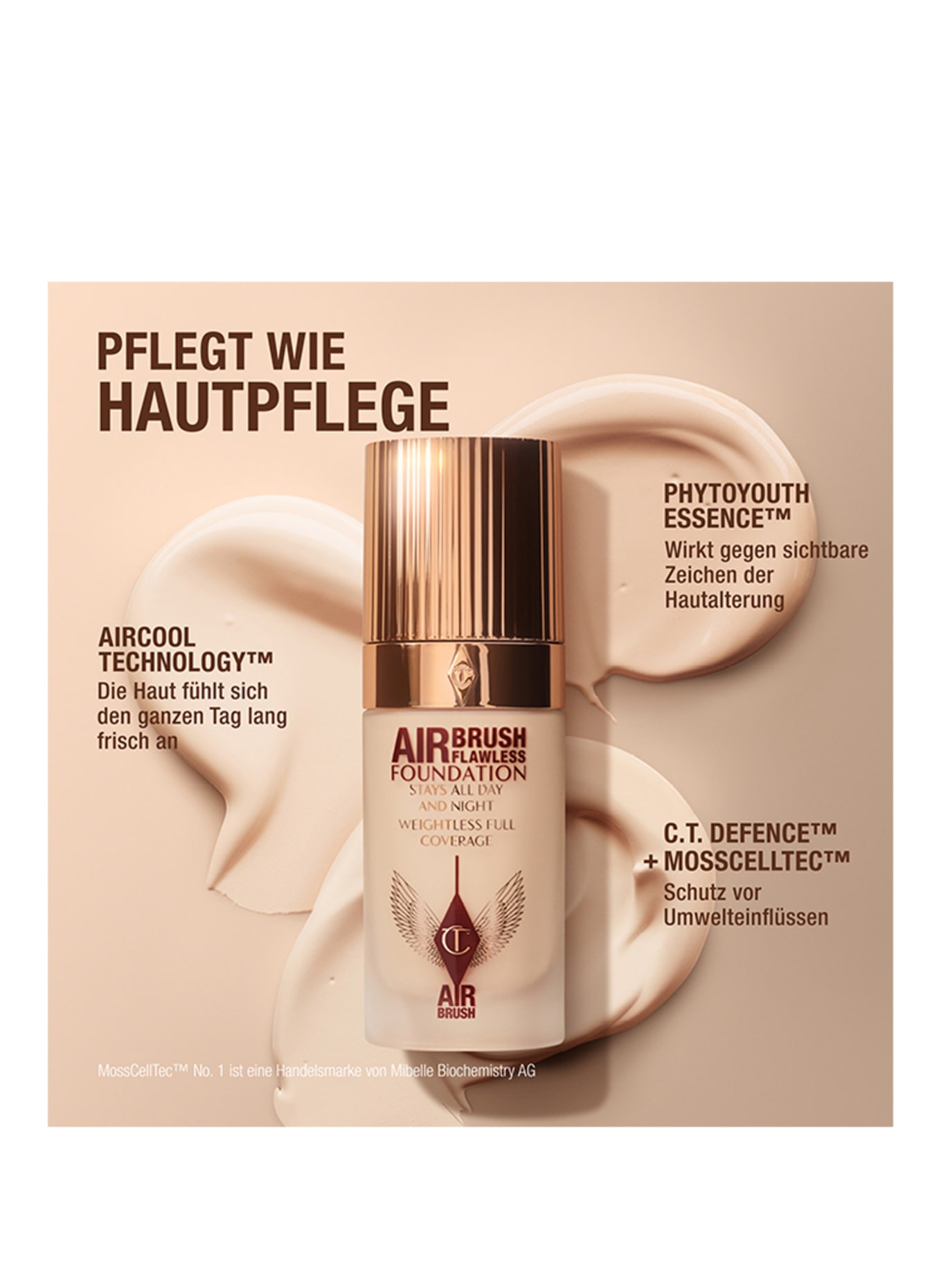 Charlotte Tilbury AIRBRUSH FLAWLESS FOUNDATION: 10 WARM
