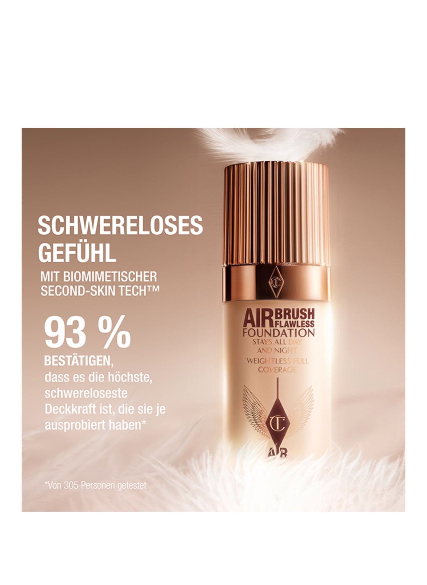 Charlotte Tilbury AIRBRUSH FLAWLESS FOUNDATION: 10 WARM