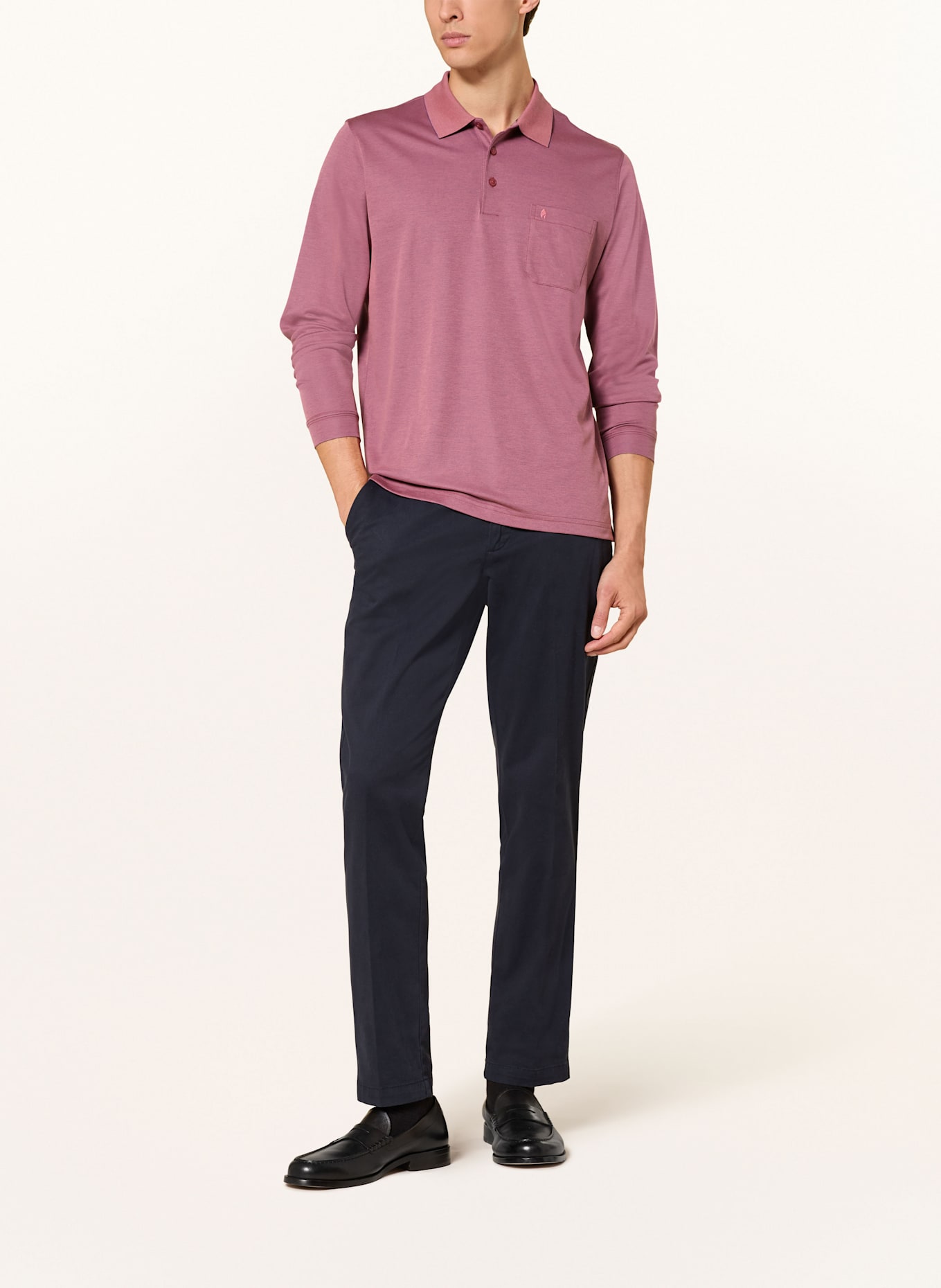 RAGMAN Koszulka polo: BRUDNY RÓŻ