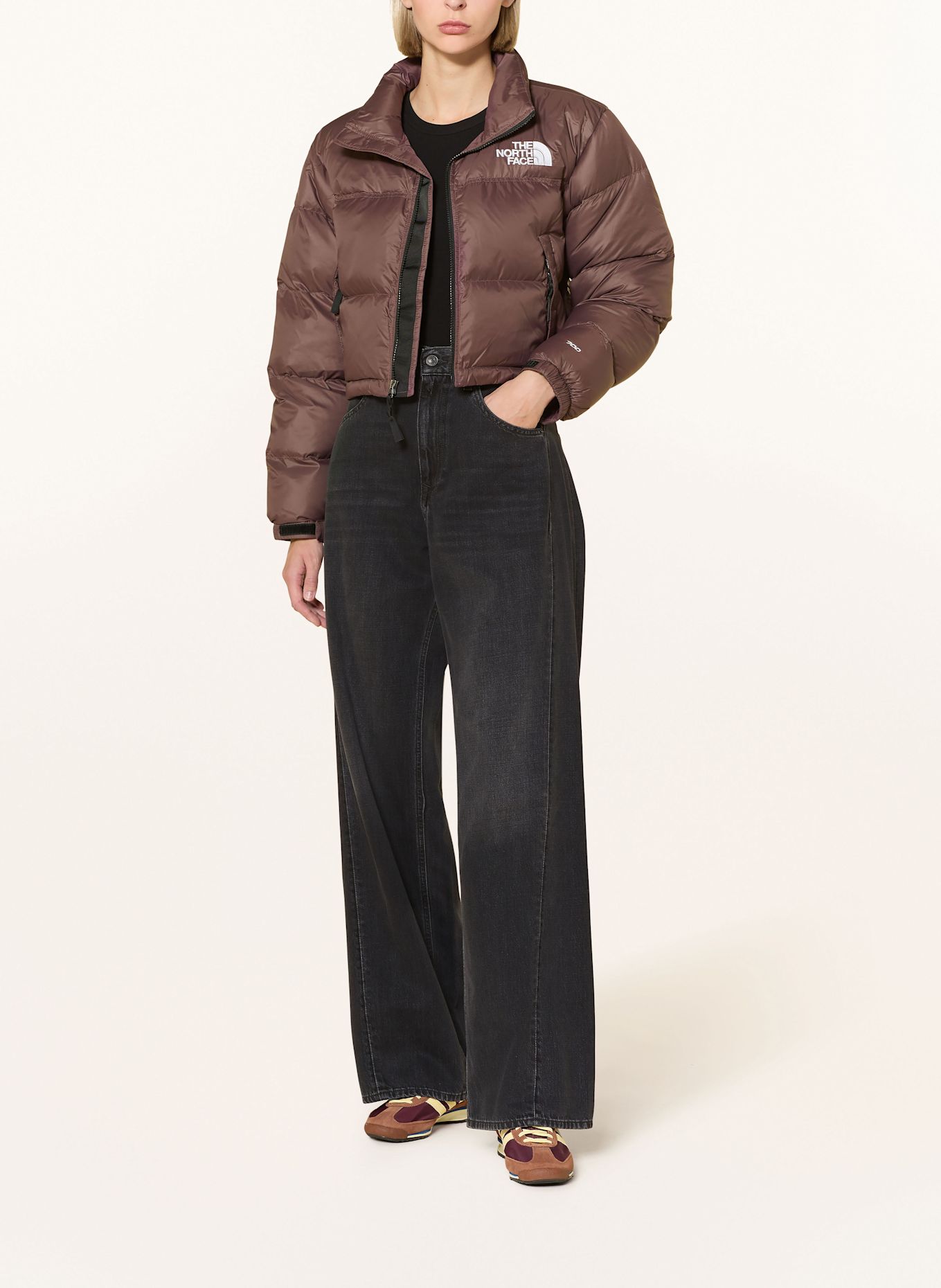 THE NORTH FACE Cropped-Daunenjacke: BRAUN