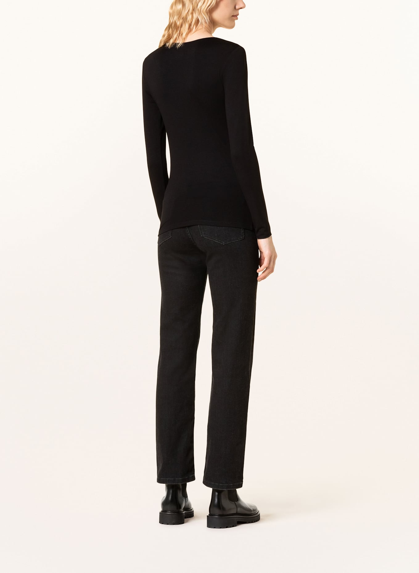 MAJESTIC FILATURES Longsleeve: SCHWARZ