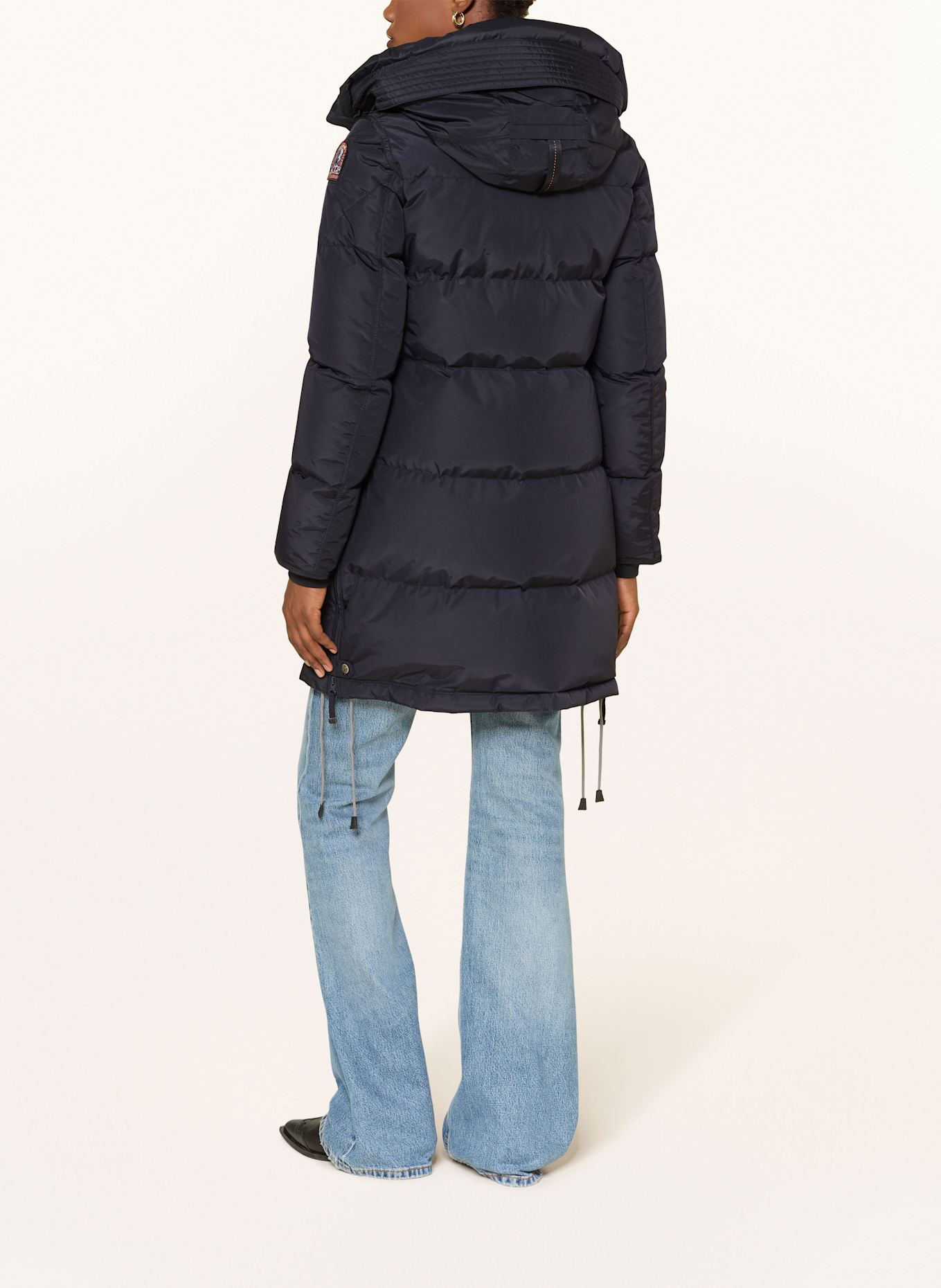 PARAJUMPERS Daunenmantel LONG BEAR mit abnehmbarer Kapuze: DUNKELBLAU