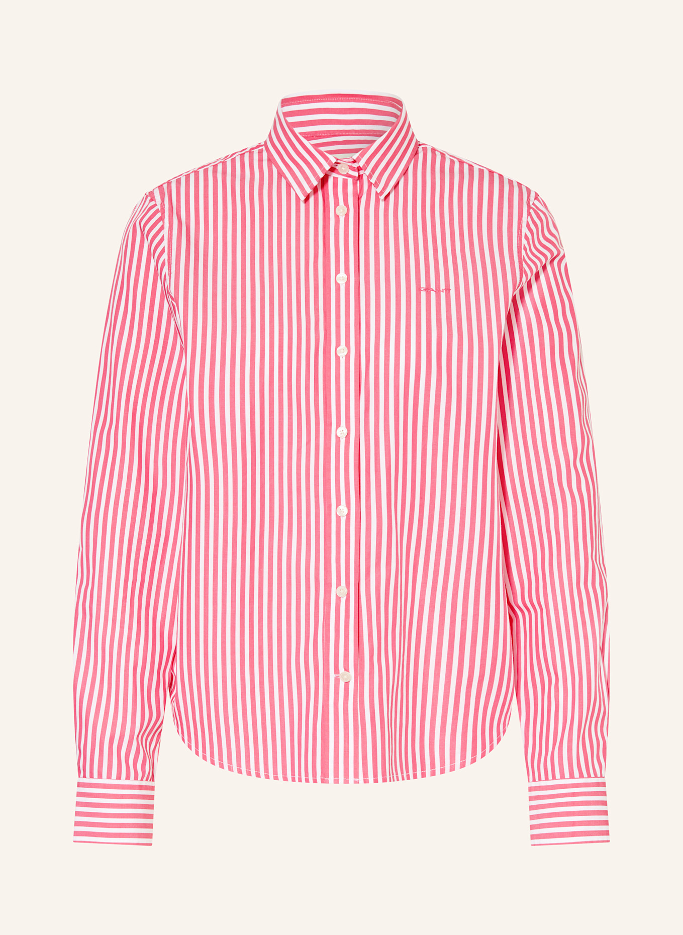 GANT Hemdbluse: PINK / WEISS
