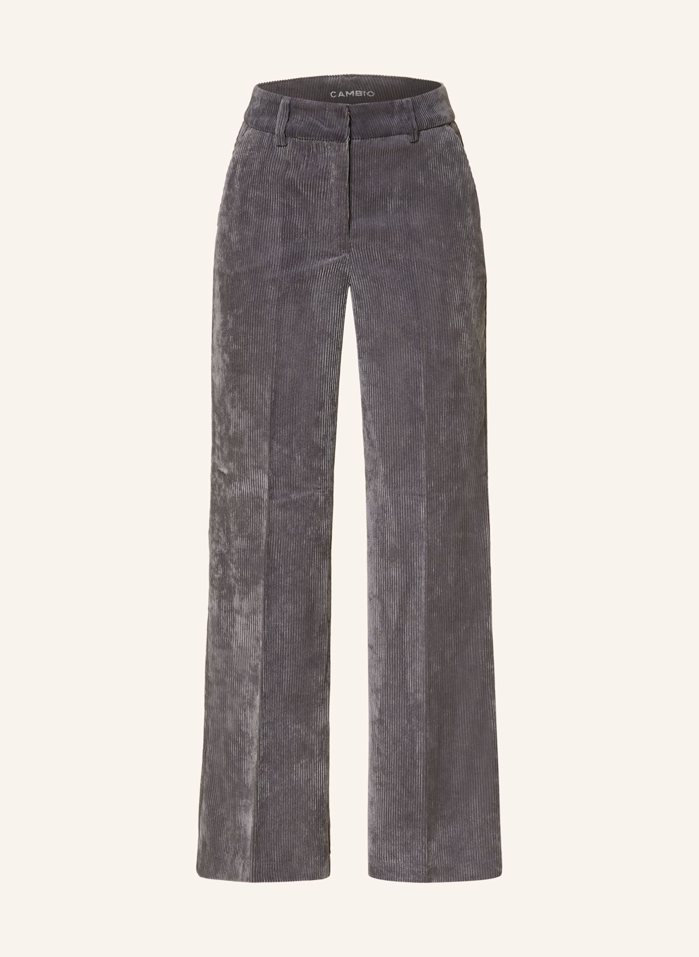 CAMBIO Marlenehose AMELIE aus Cord: GRAU